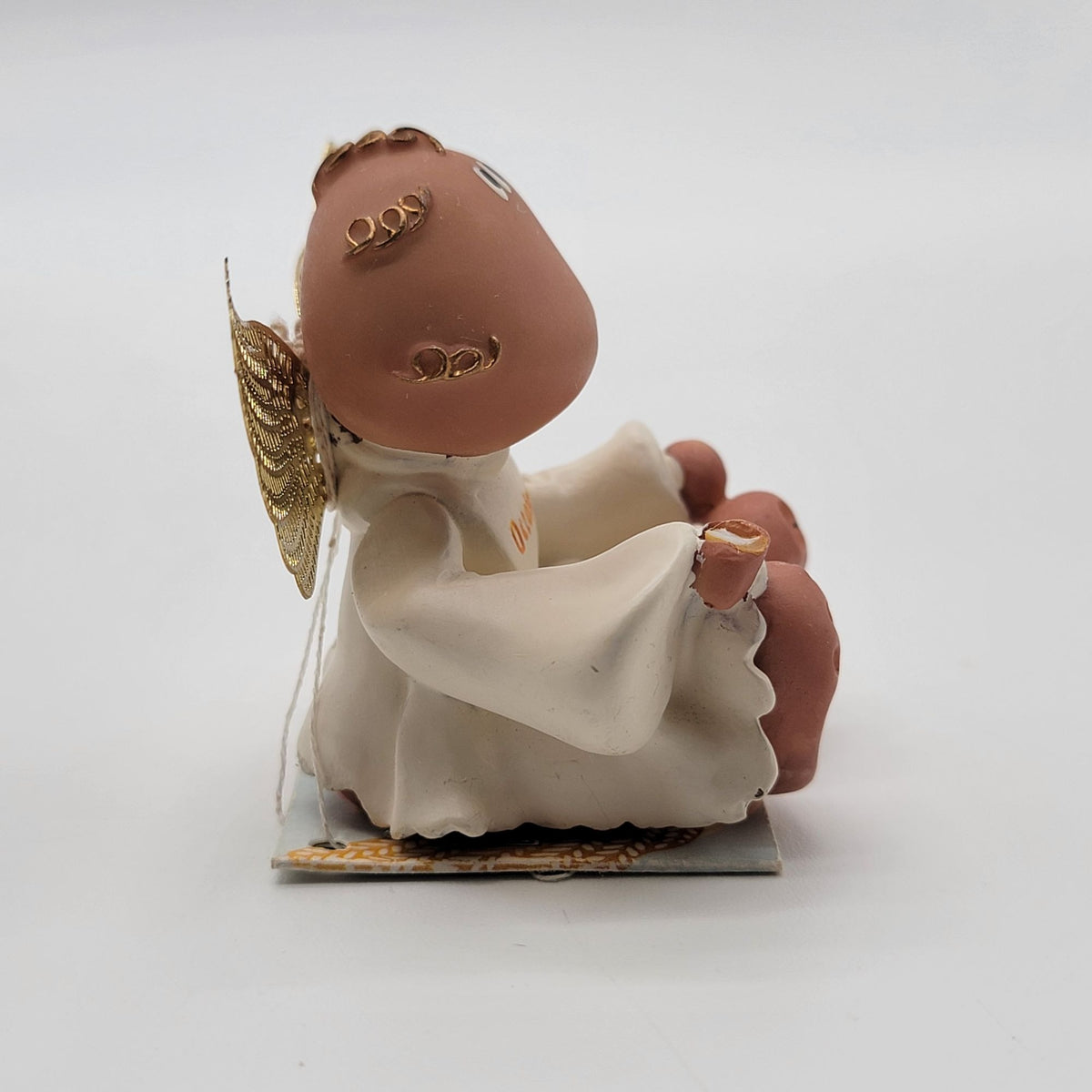 Vintage Russ Berrie Angel Cheeks October Figurine By Kirk Awad