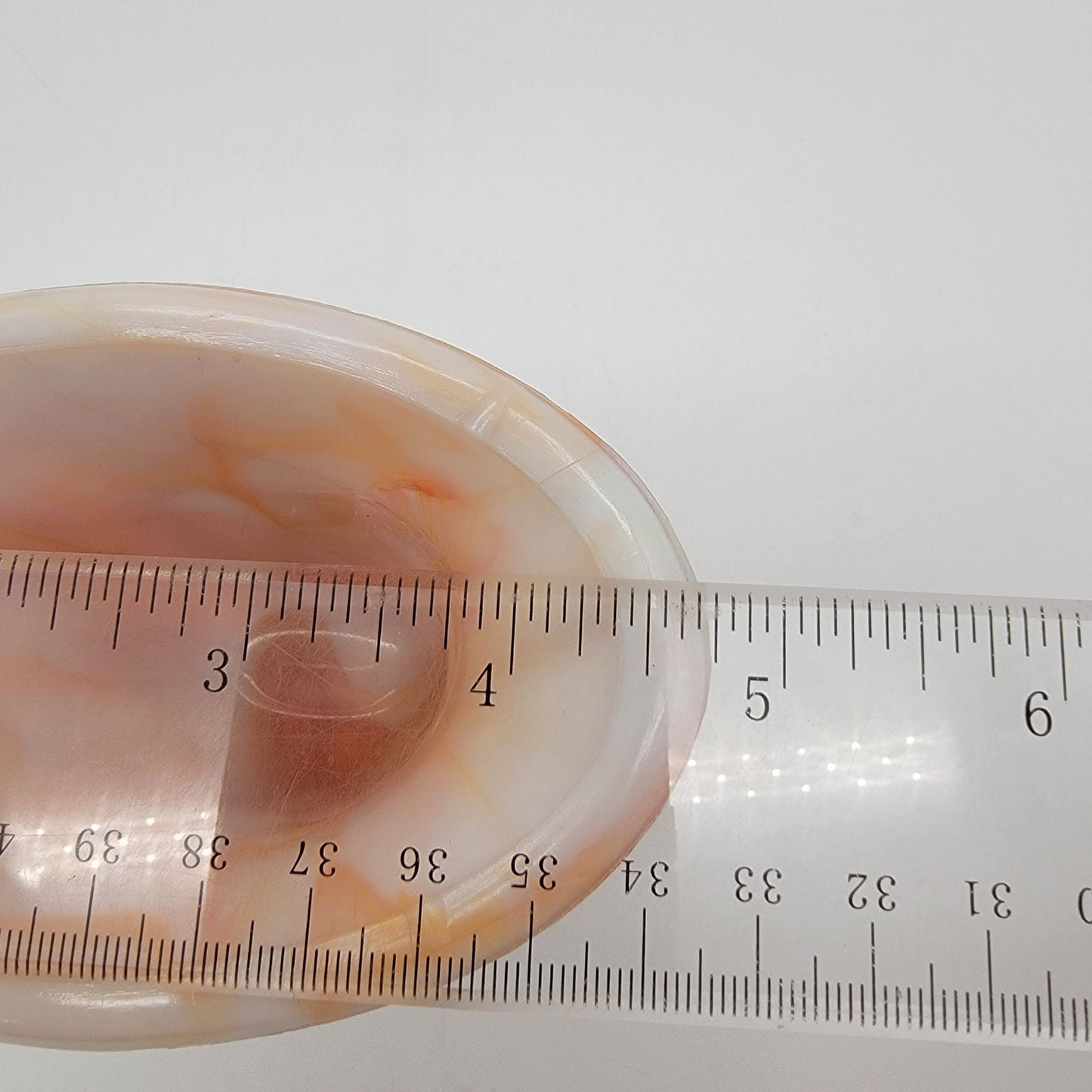 Vintage Akro Agate Orange Slag Glass Daffodil Vase