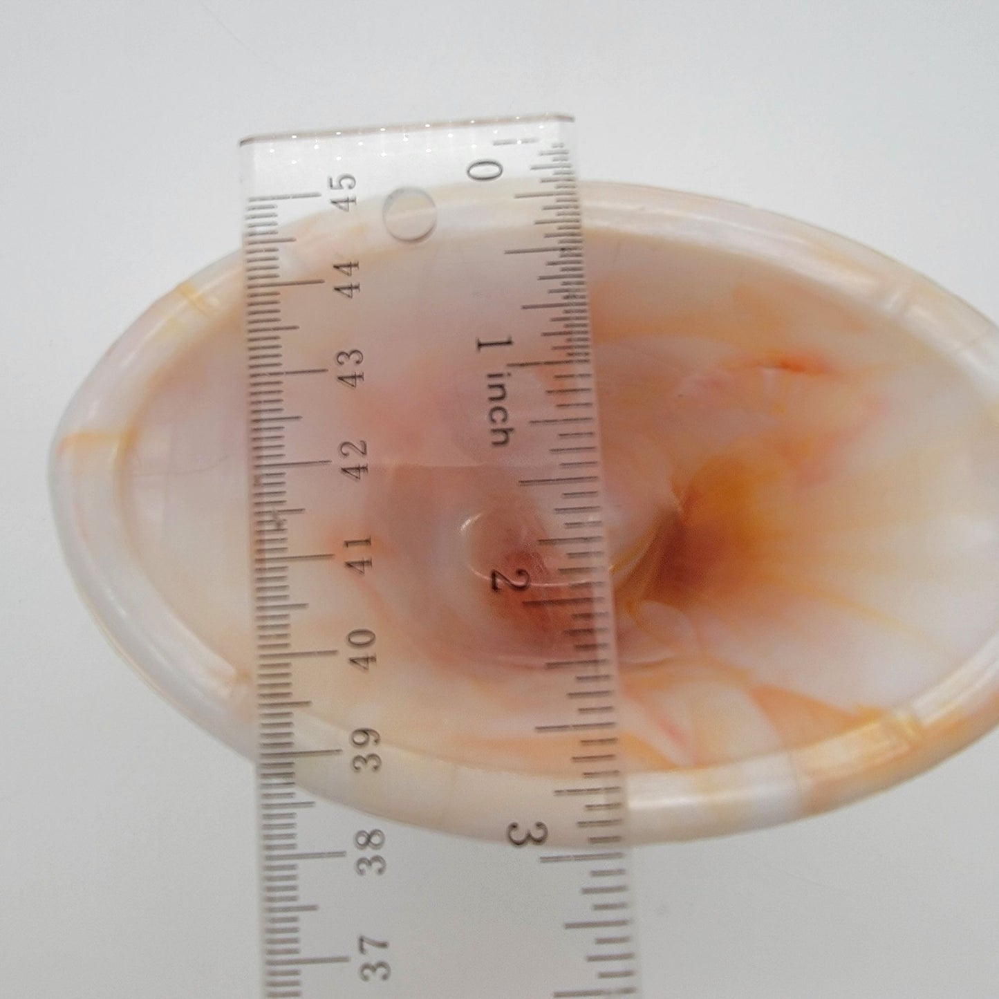 Vintage Akro Agate Orange Slag Glass Daffodil Vase