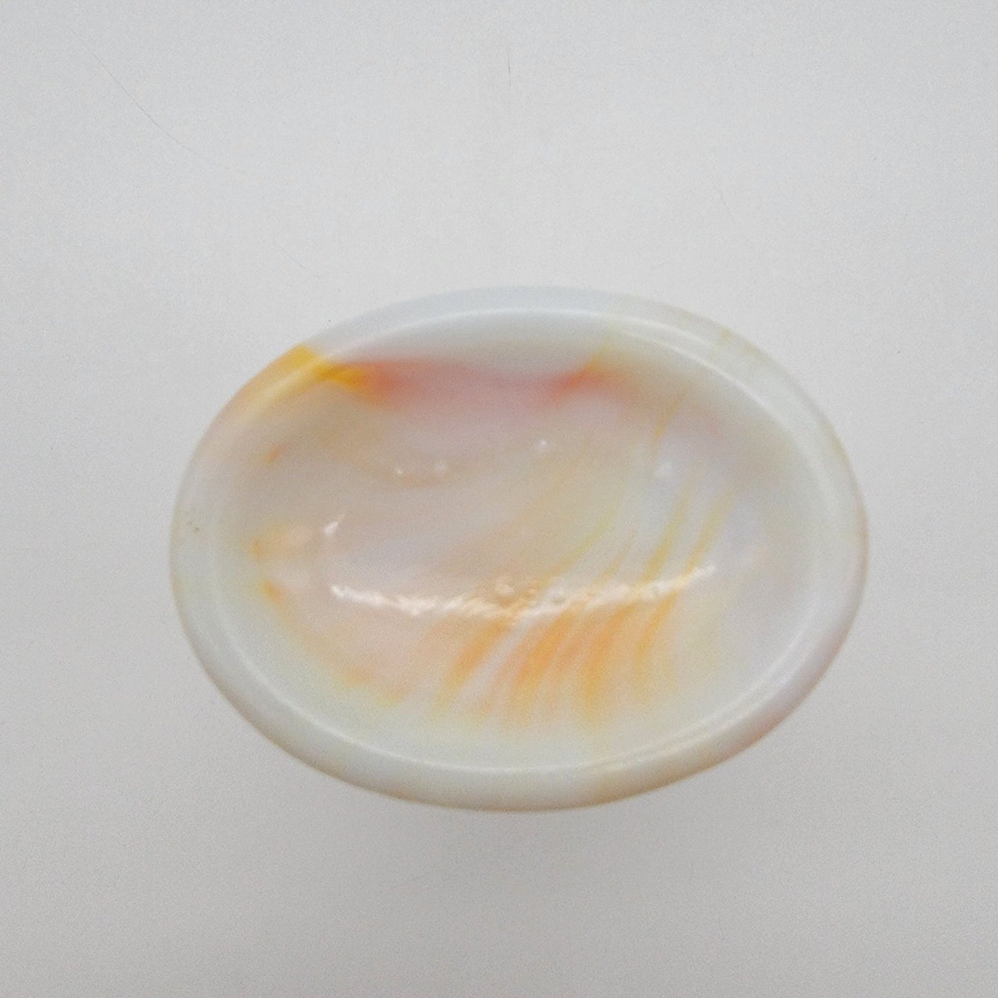 Vintage Akro Agate Orange Slag Glass Daffodil Vase