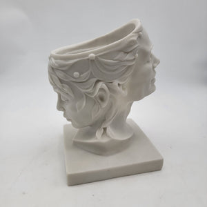 Greek Mythology-Inspired Double Head Planter by Plant Shire