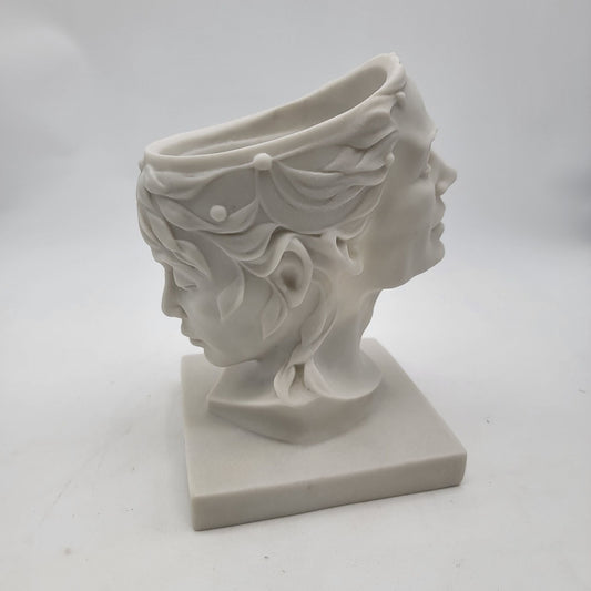 Greek Mythology-Inspired Double Head Planter by Plant Shire