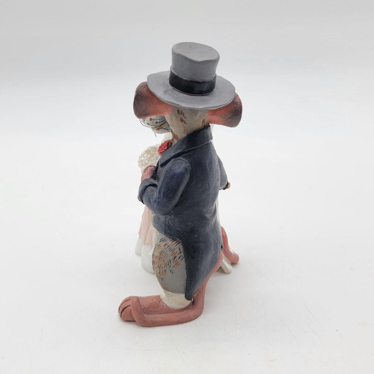 Adorable Bride & Groom Mice Couple Figurine Cake Topper