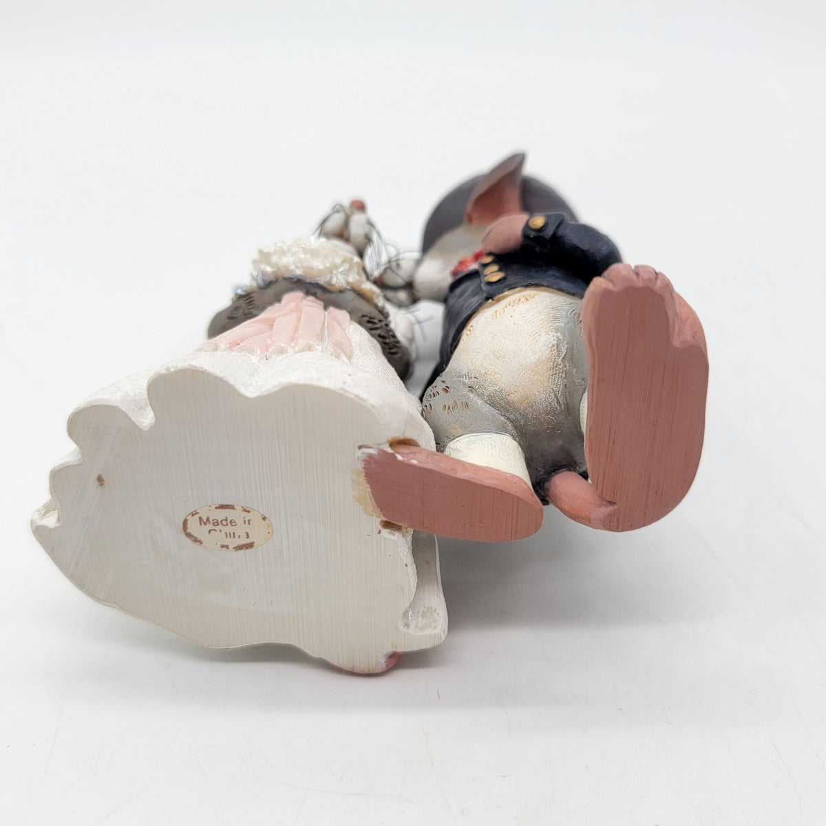 Adorable Bride & Groom Mice Couple Figurine Cake Topper