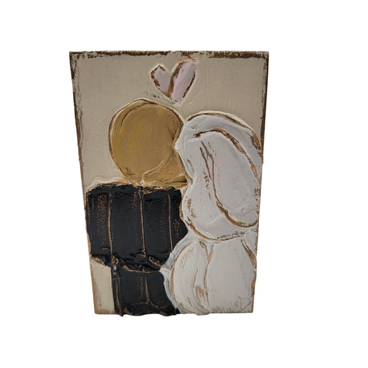 Coddiwomple Wood Block Art Bride & Groom