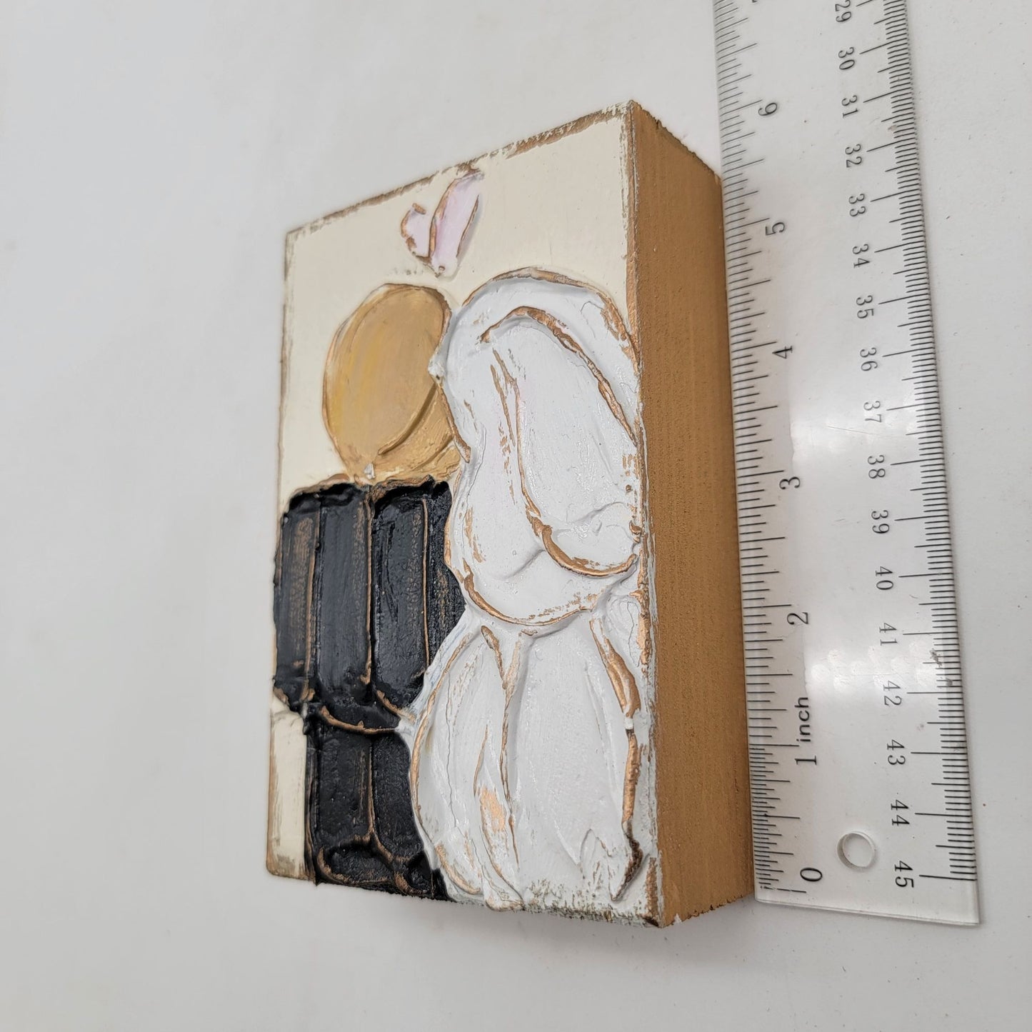 Coddiwomple Wood Block Art Bride & Groom