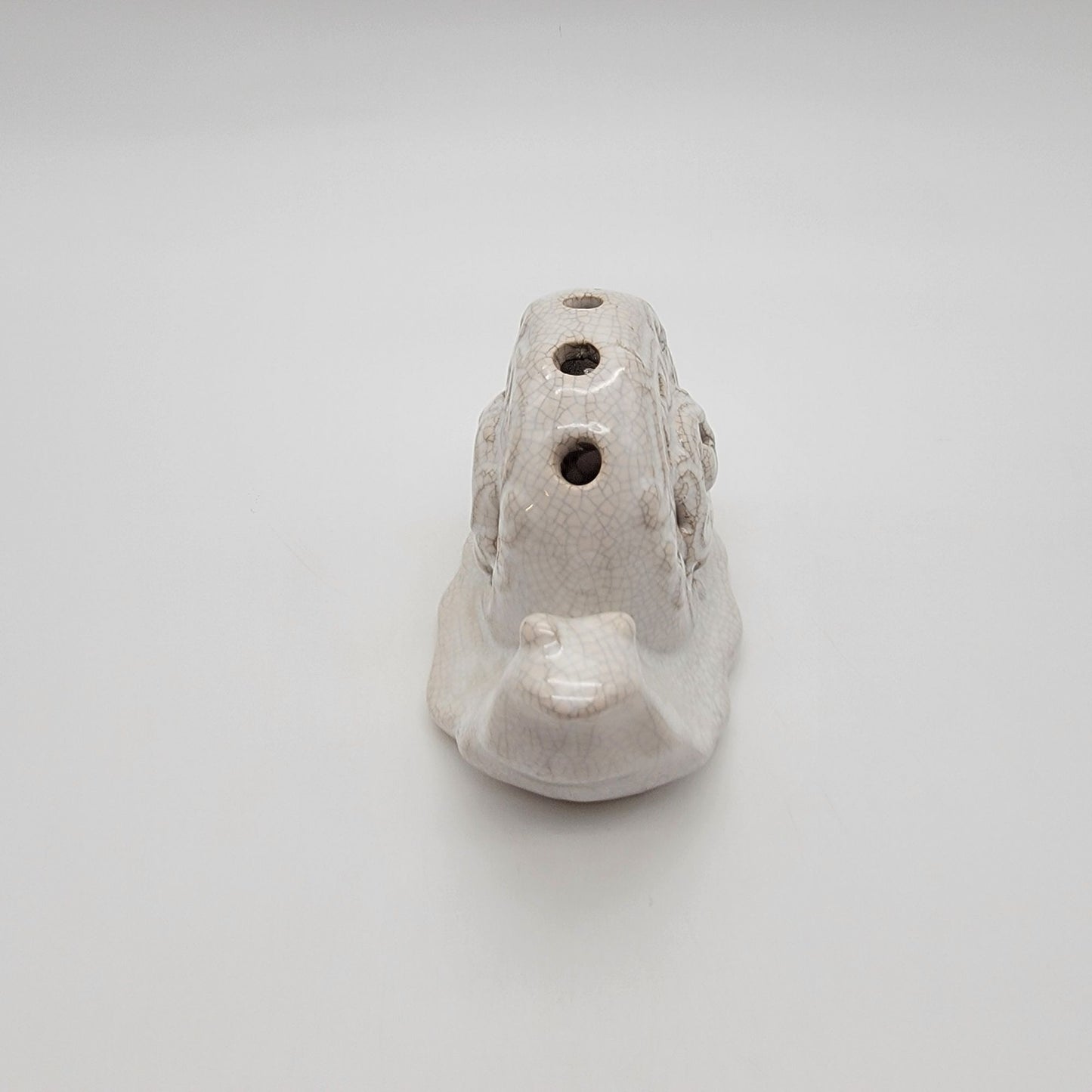 White Snail Potpourri Pomander Figurine