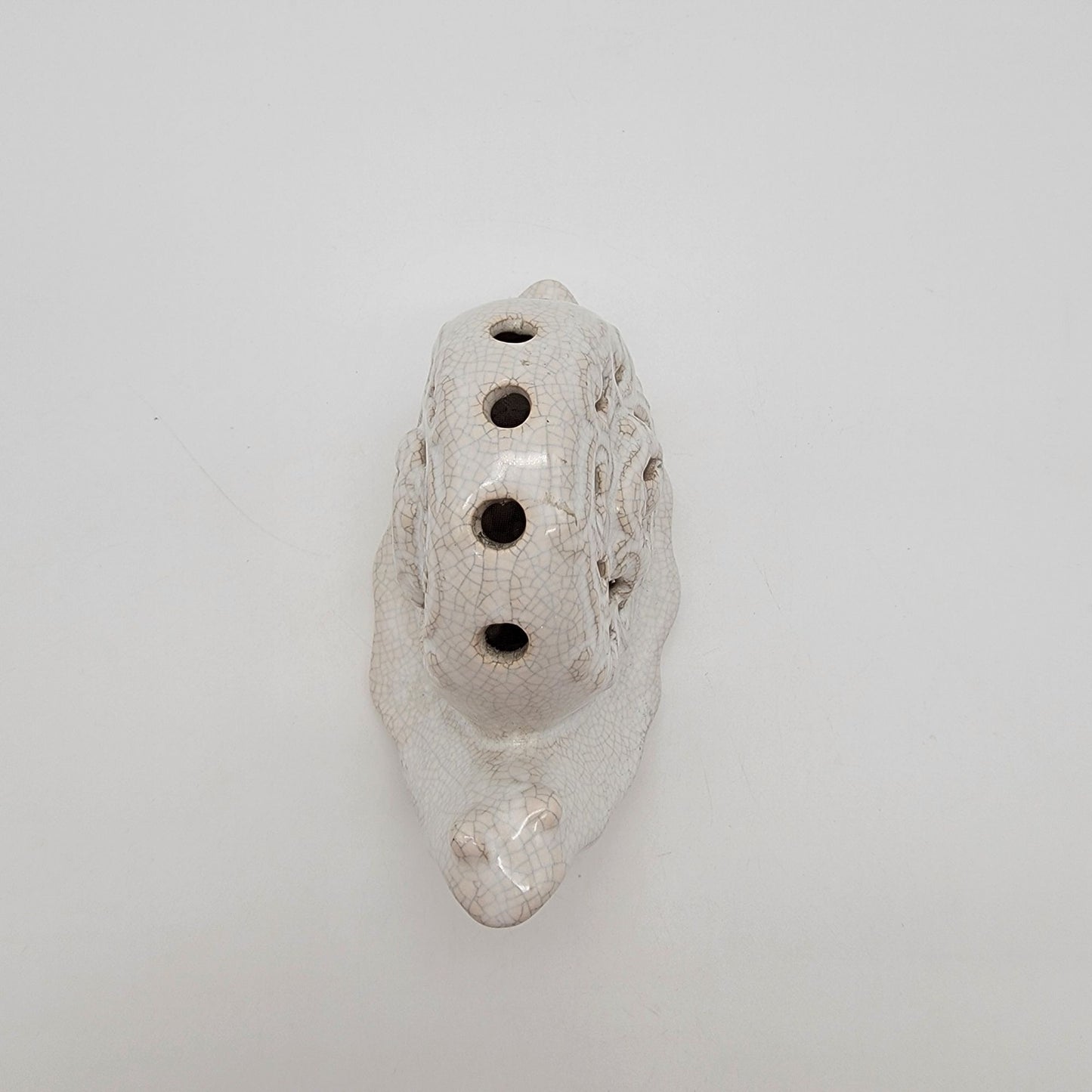 White Snail Potpourri Pomander Figurine