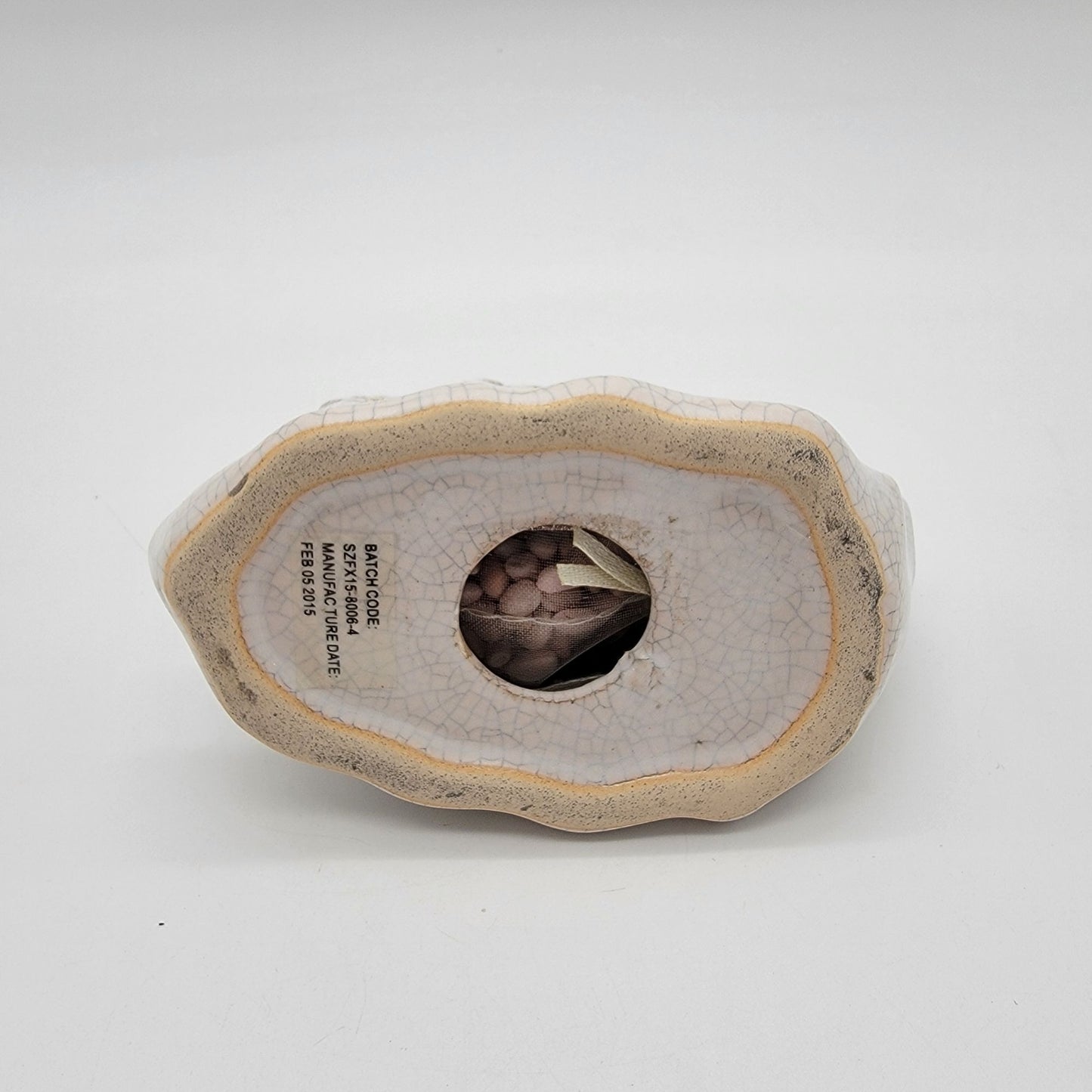White Snail Potpourri Pomander Figurine