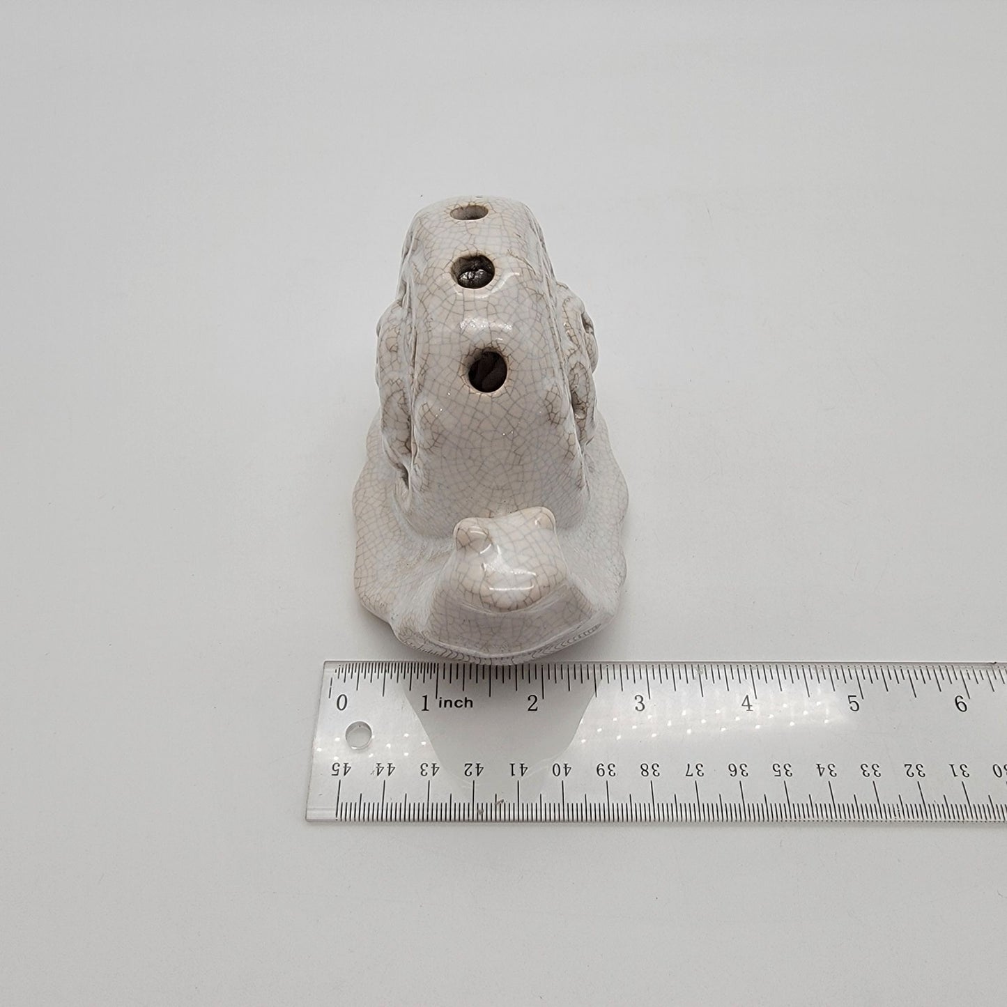 White Snail Potpourri Pomander Figurine