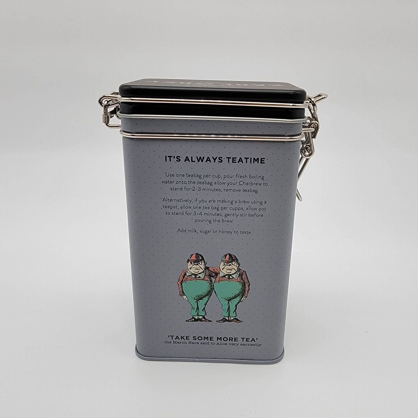 Alice in Wonderland Charbrew Earl Grey Tea Tin - NEW