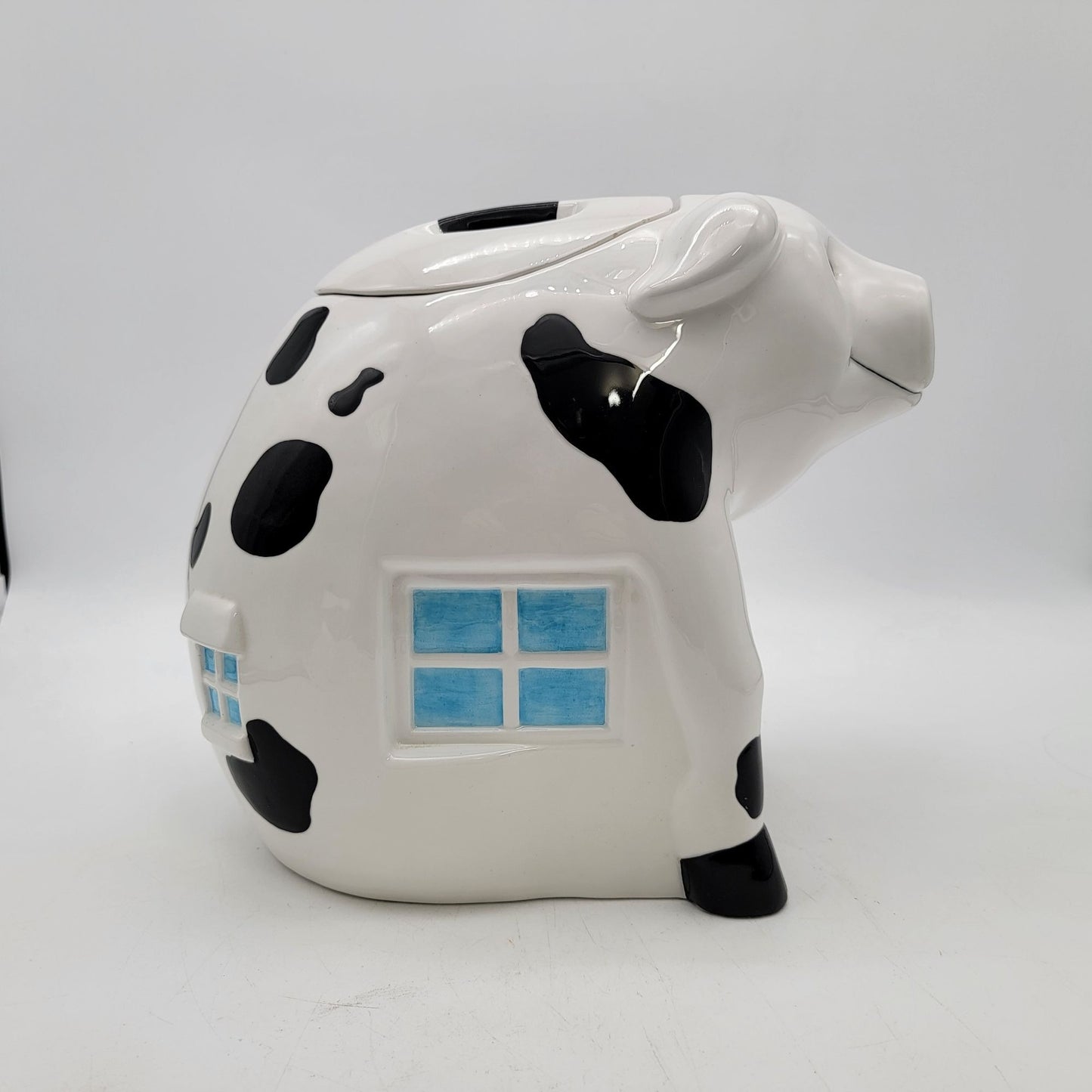 Treasure Craft 1994 Pig Shaped Cookie Jar Order Here Bar-B-Q
