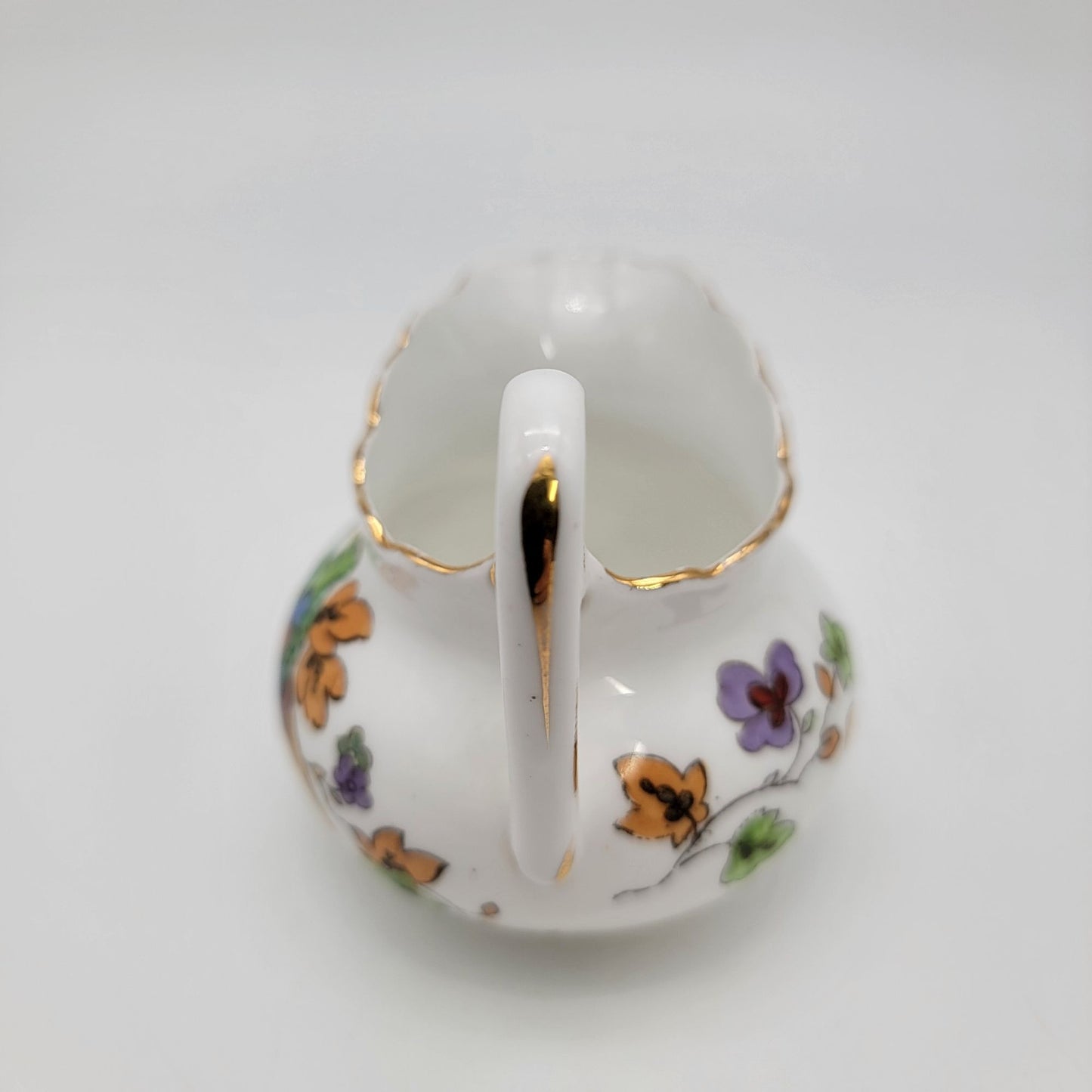 Vintage Tuscan China Lawleys Norfolk Pottery Creamer Birds