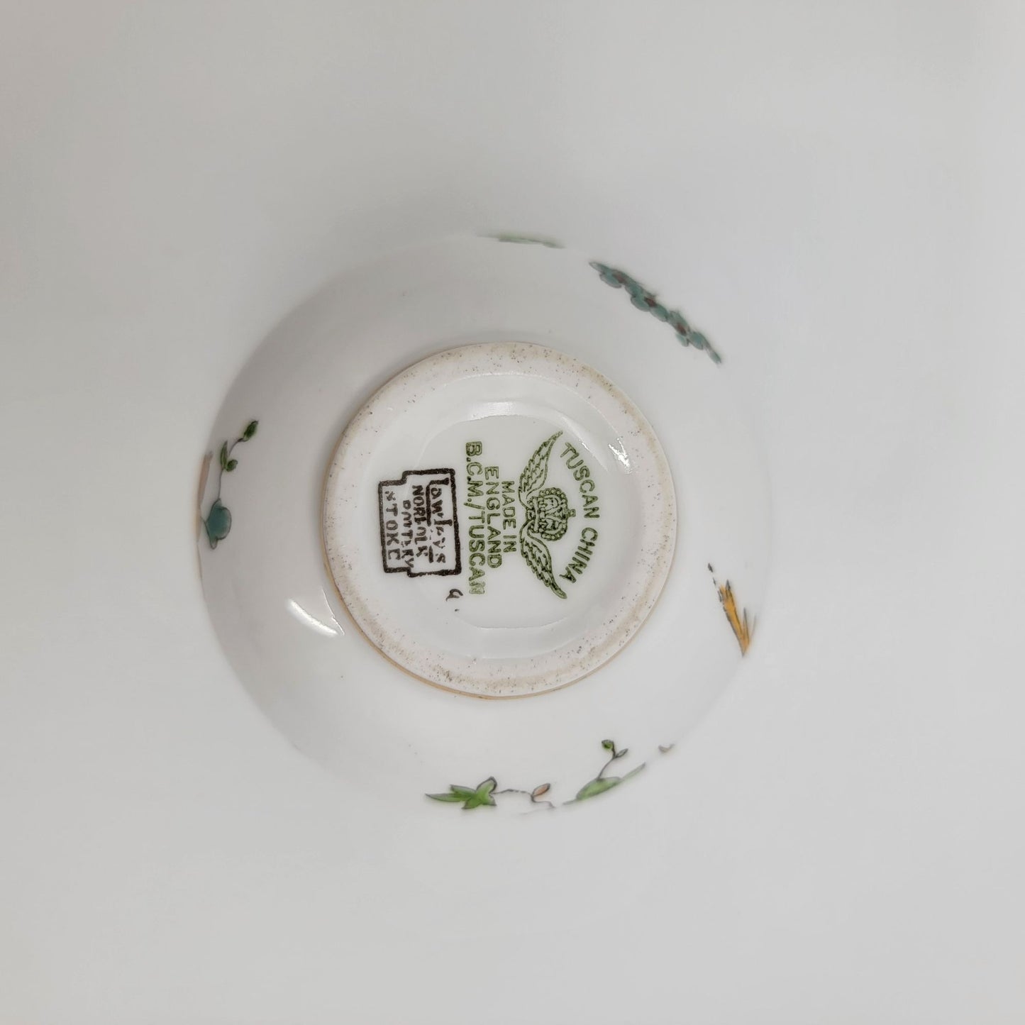 Vintage Tuscan China Lawleys Norfolk Pottery Creamer Birds