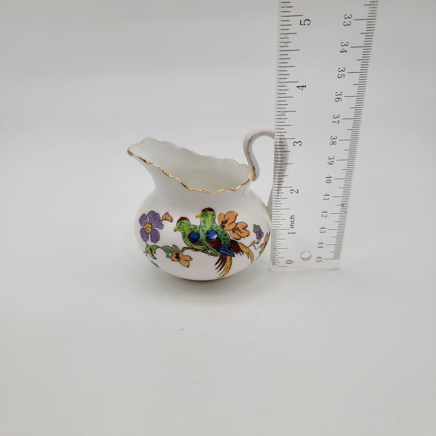 Vintage Tuscan China Lawleys Norfolk Pottery Creamer Birds