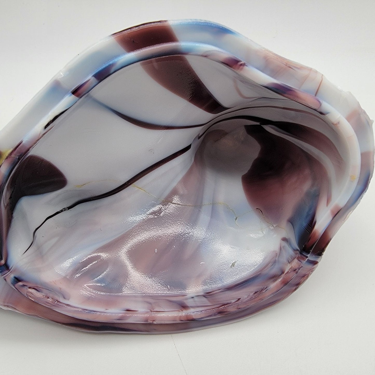 Vintage Westmoreland Amethyst Purple Slag Glass Standing Rooster Covered Dish - As Found