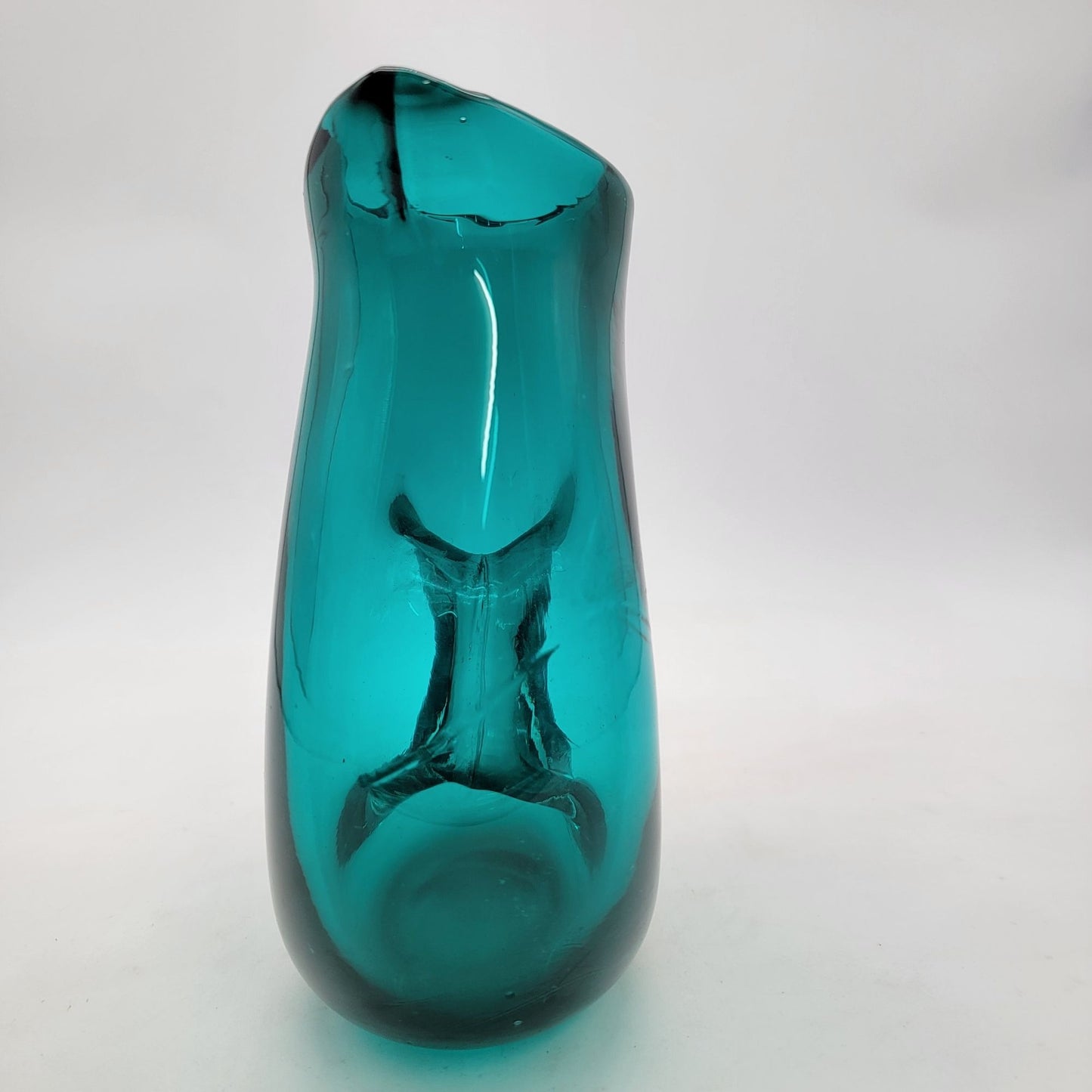 Polspotten Blue Art Glass Jug