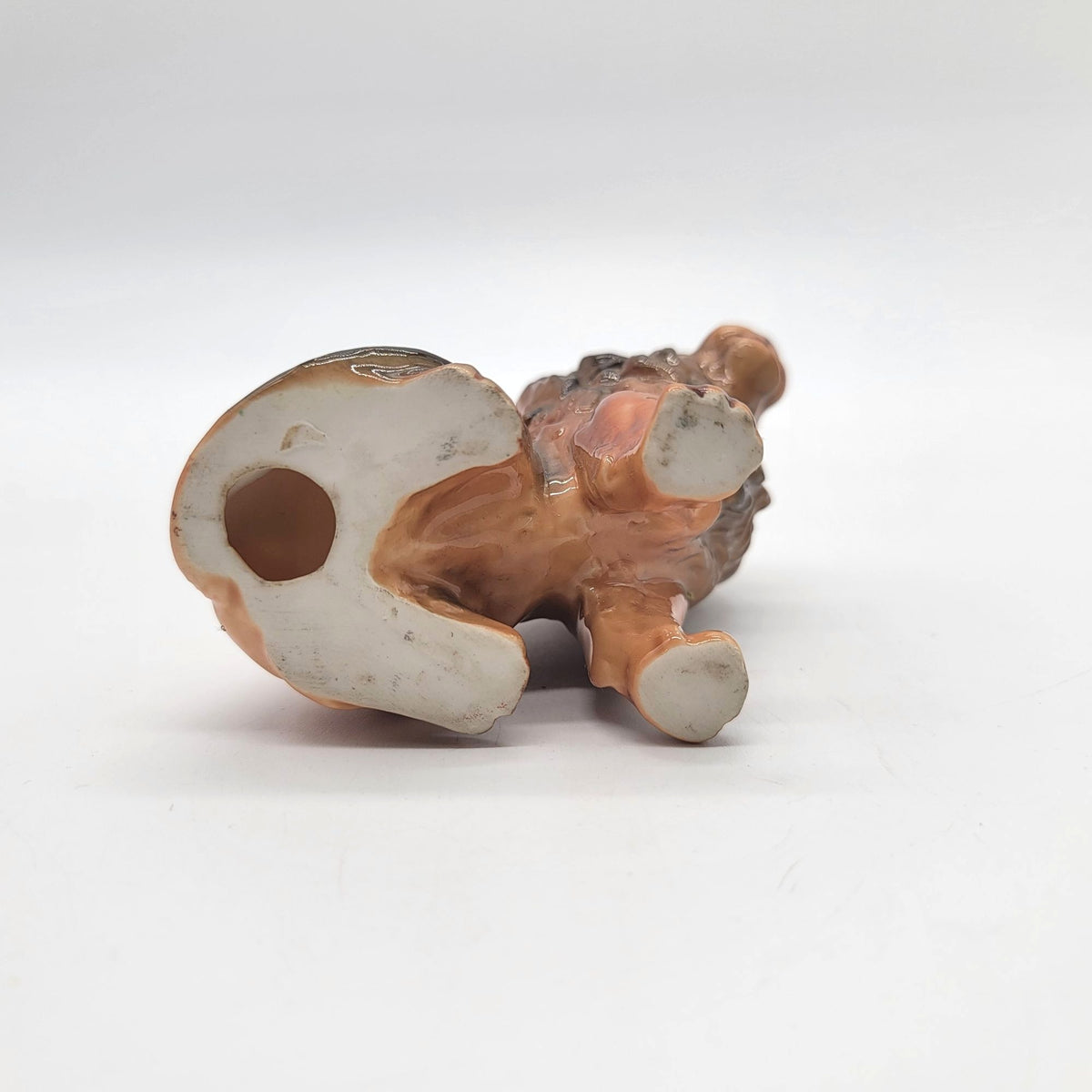 Mid-Century Porcelain Sitting Lion Figurine