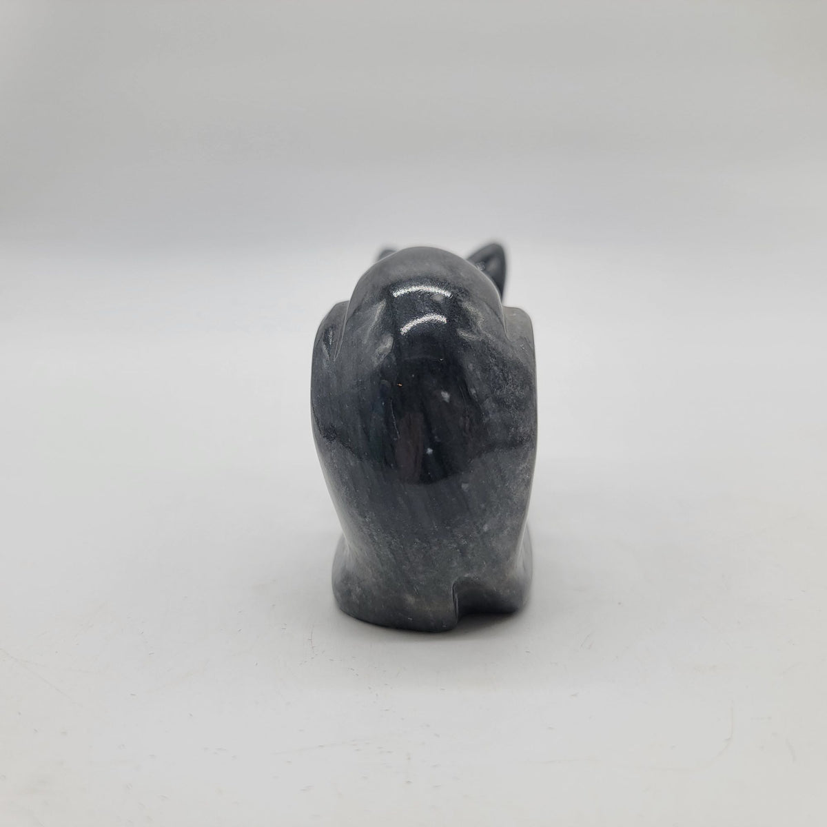 Vintage Carved Stone Marble Cat Sculpture