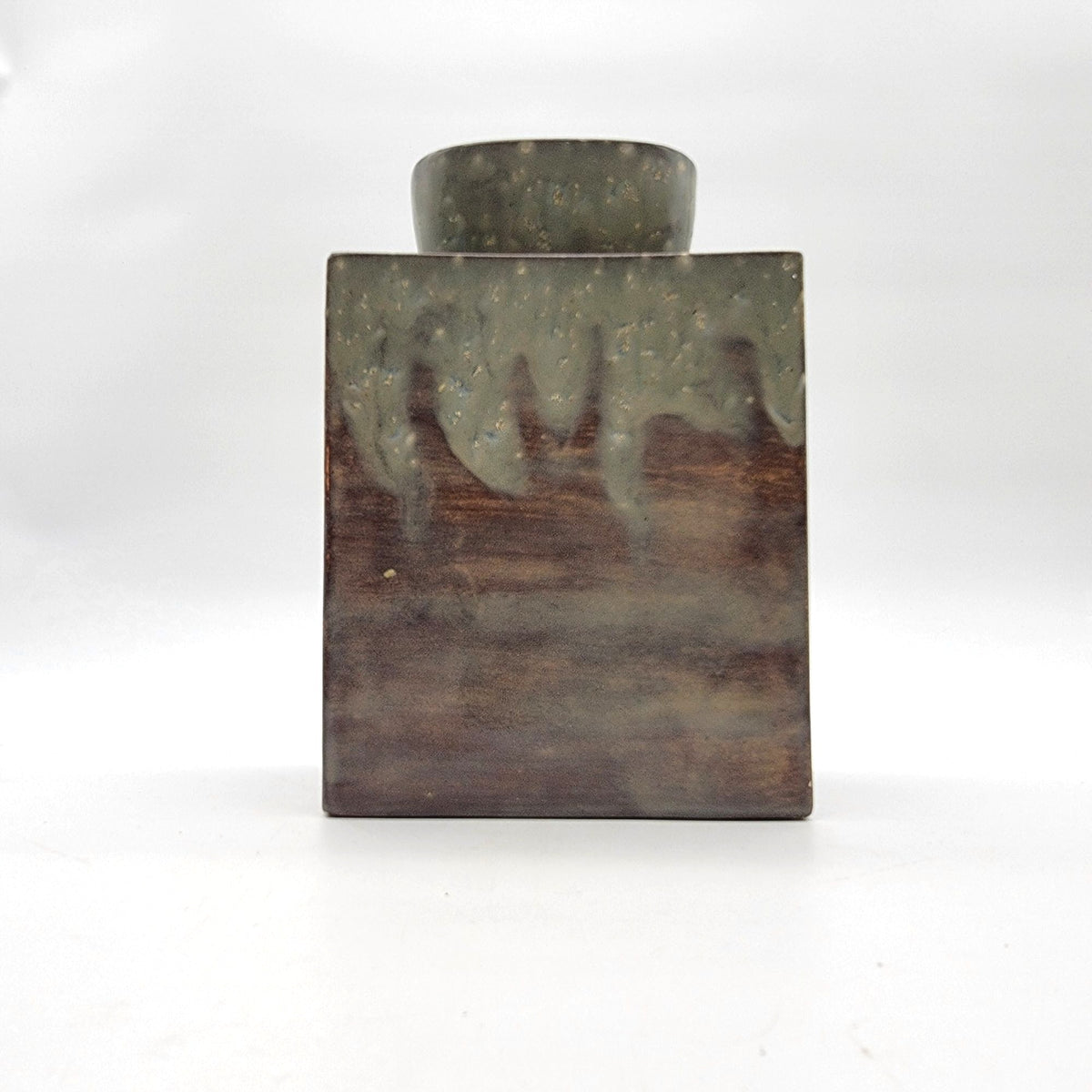 Vintage Drip Glaze Hobbyist Pottery Vase