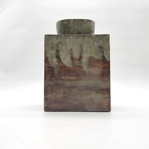 Vintage Drip Glaze Hobbyist Pottery Vase