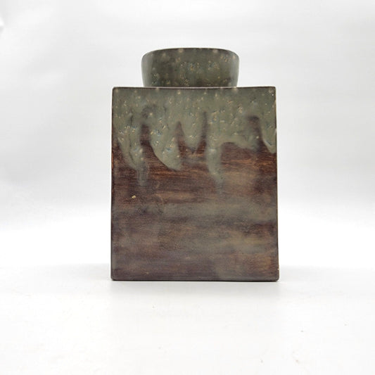 Vintage Drip Glaze Hobbyist Pottery Vase