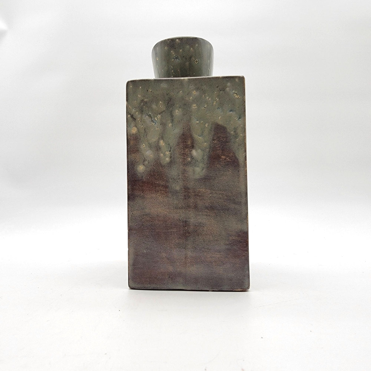 Vintage Drip Glaze Hobbyist Pottery Vase