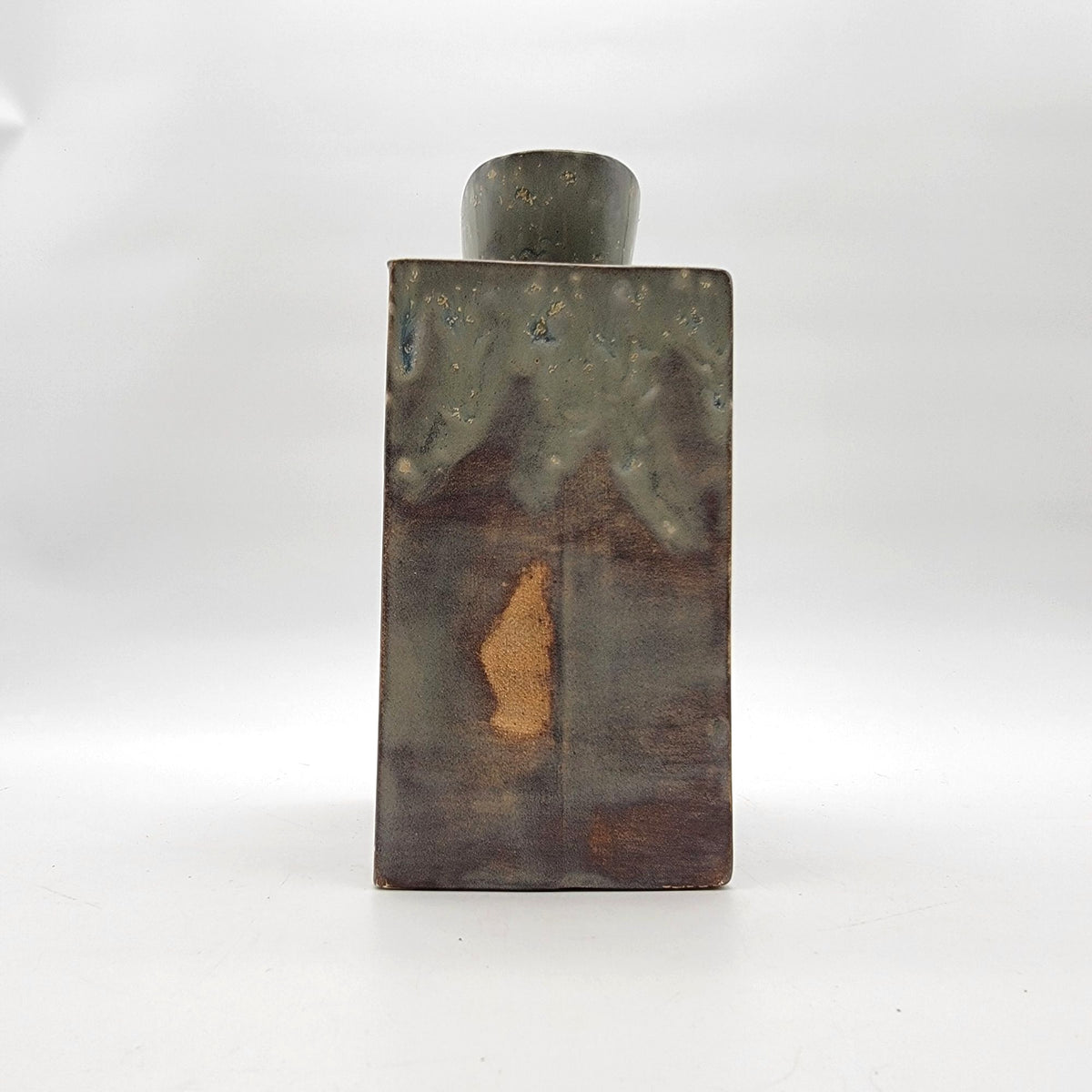 Vintage Drip Glaze Hobbyist Pottery Vase