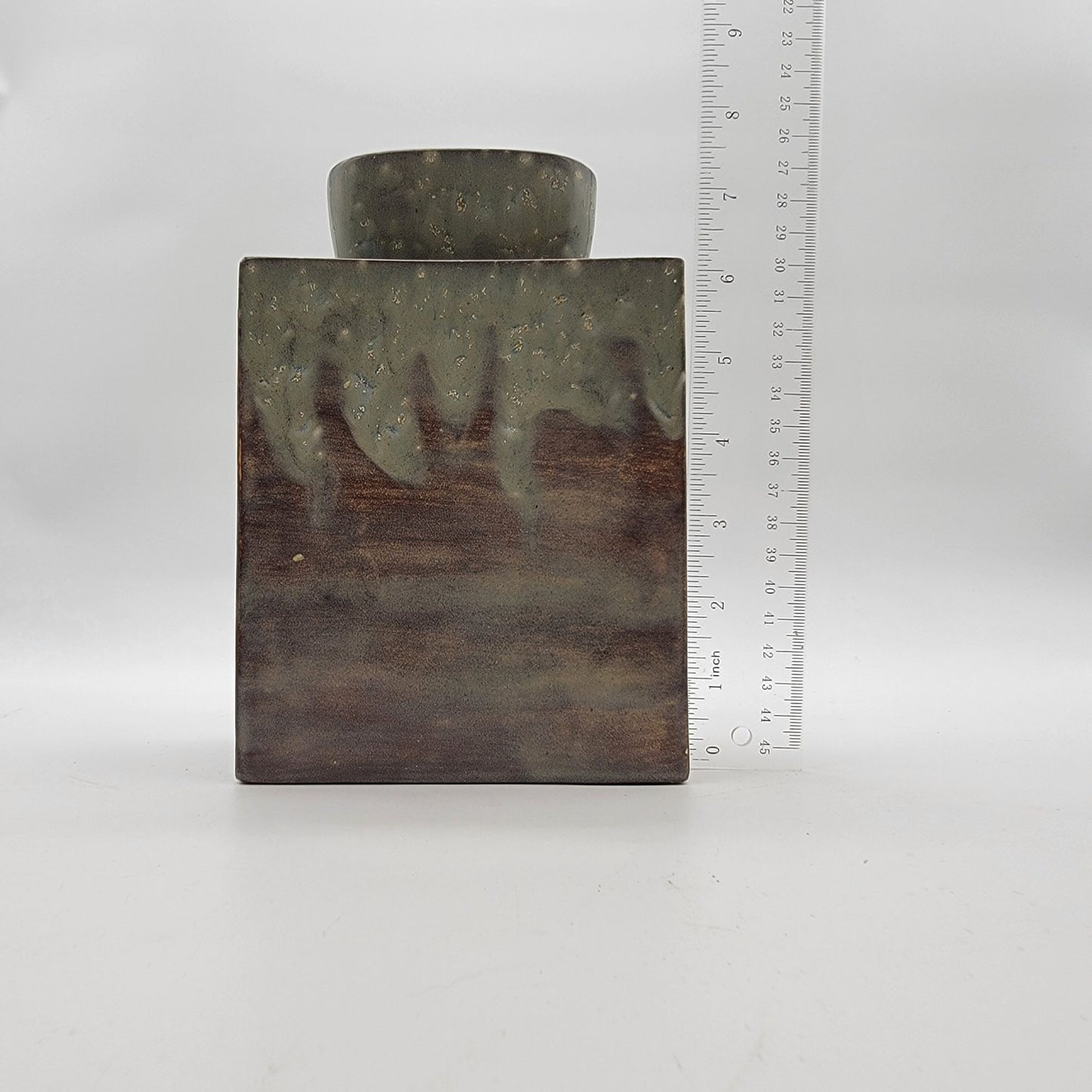 Vintage Drip Glaze Hobbyist Pottery Vase