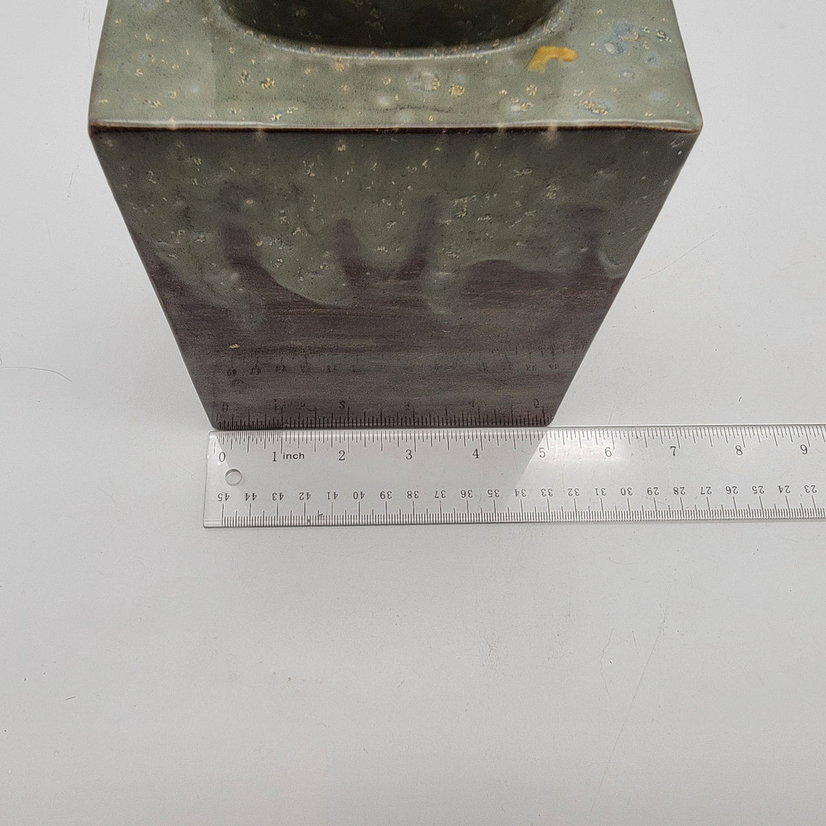 Vintage Drip Glaze Hobbyist Pottery Vase