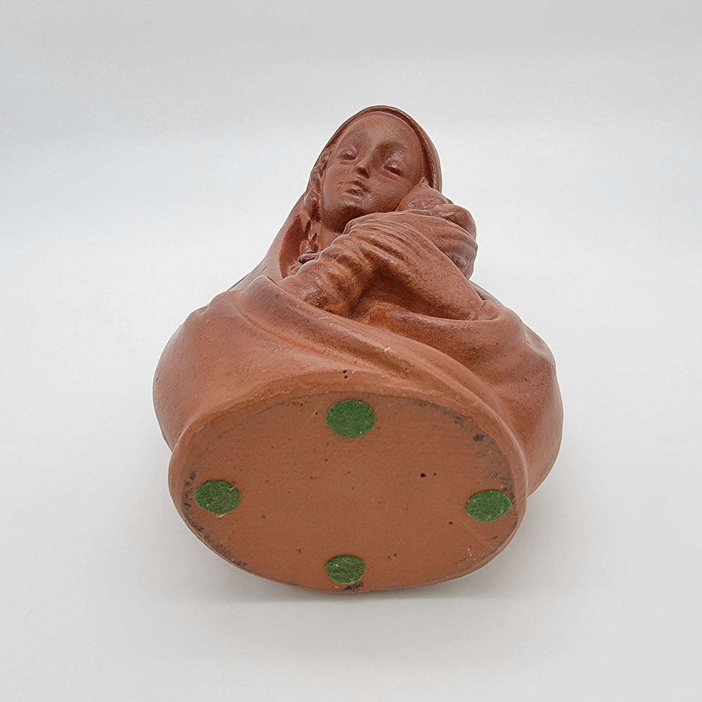 Vintage Madonna & Child Chalkware Sculpture Religious Art