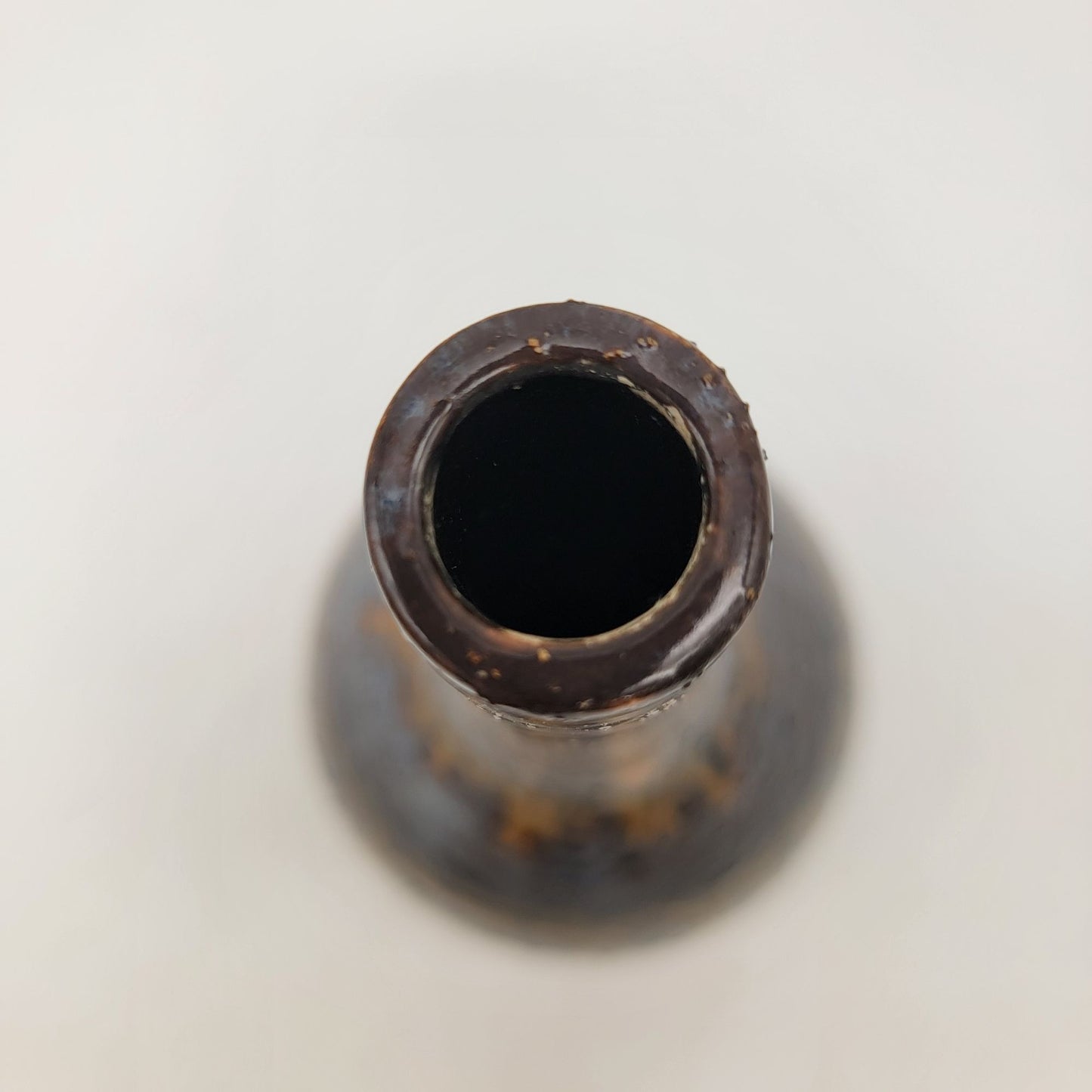 Tall Art Pottery Bud Vase With Drip Glaze Finish