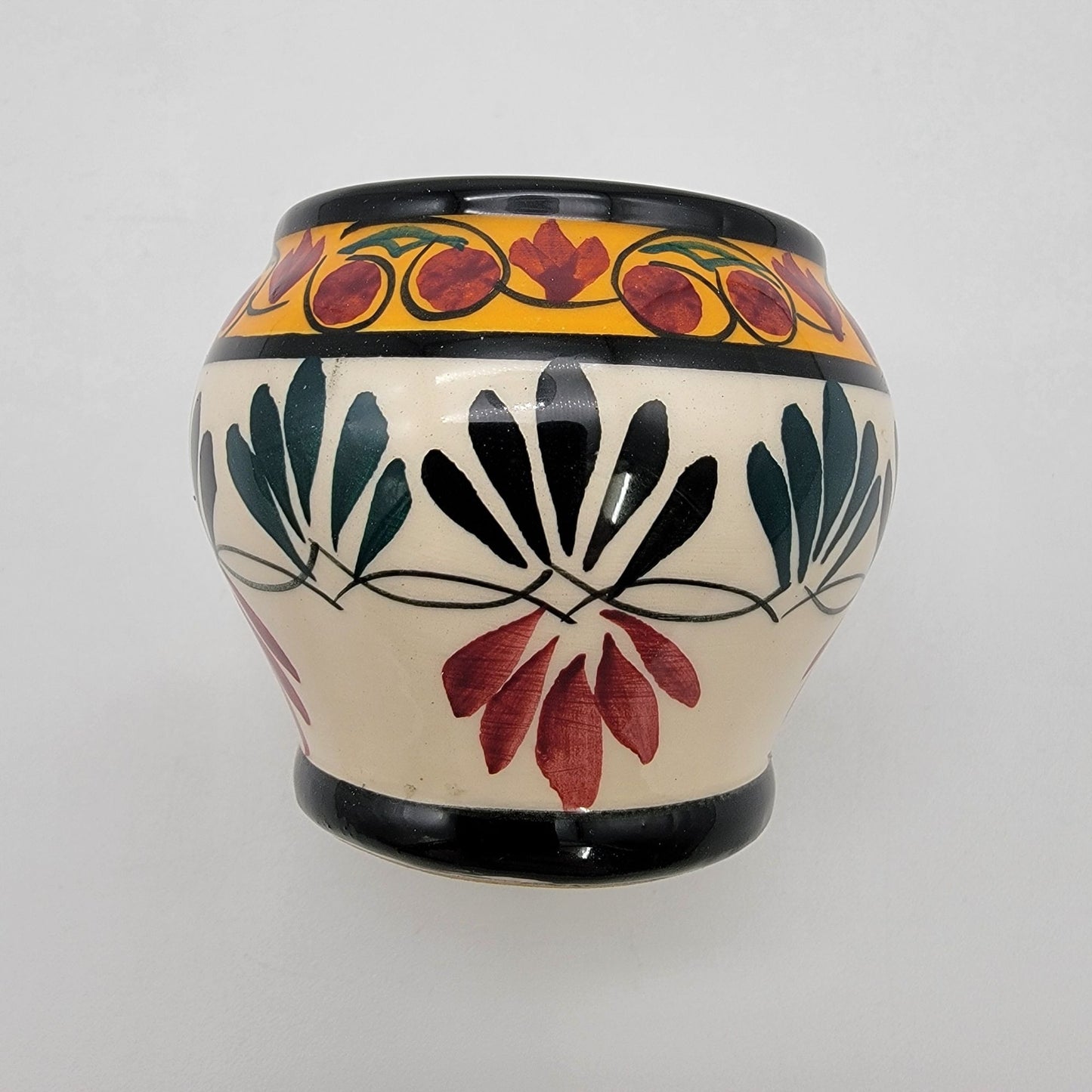 Vintage 1959 St. Jean De Bretagne France  Majolica Flower Pot Or Vase