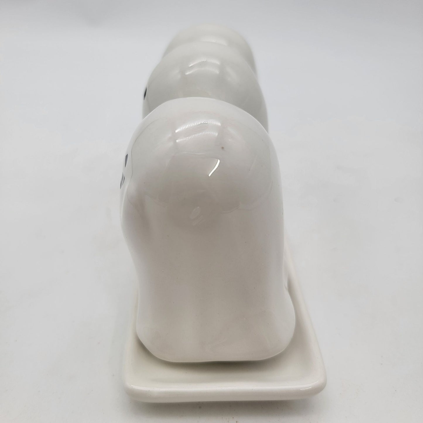 No Evil Ghost Trio Butter Dish