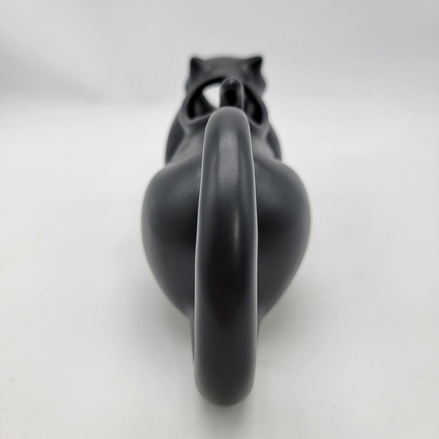 Puking Kitty Cat Black Gravy Server Pitcher