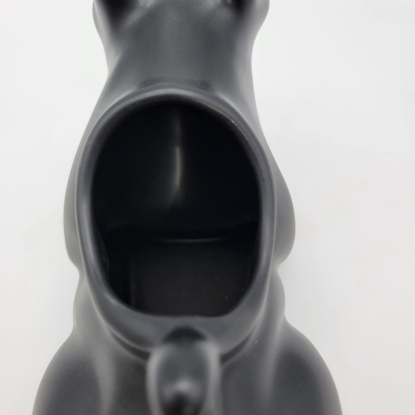 Puking Kitty Cat Black Gravy Server Pitcher