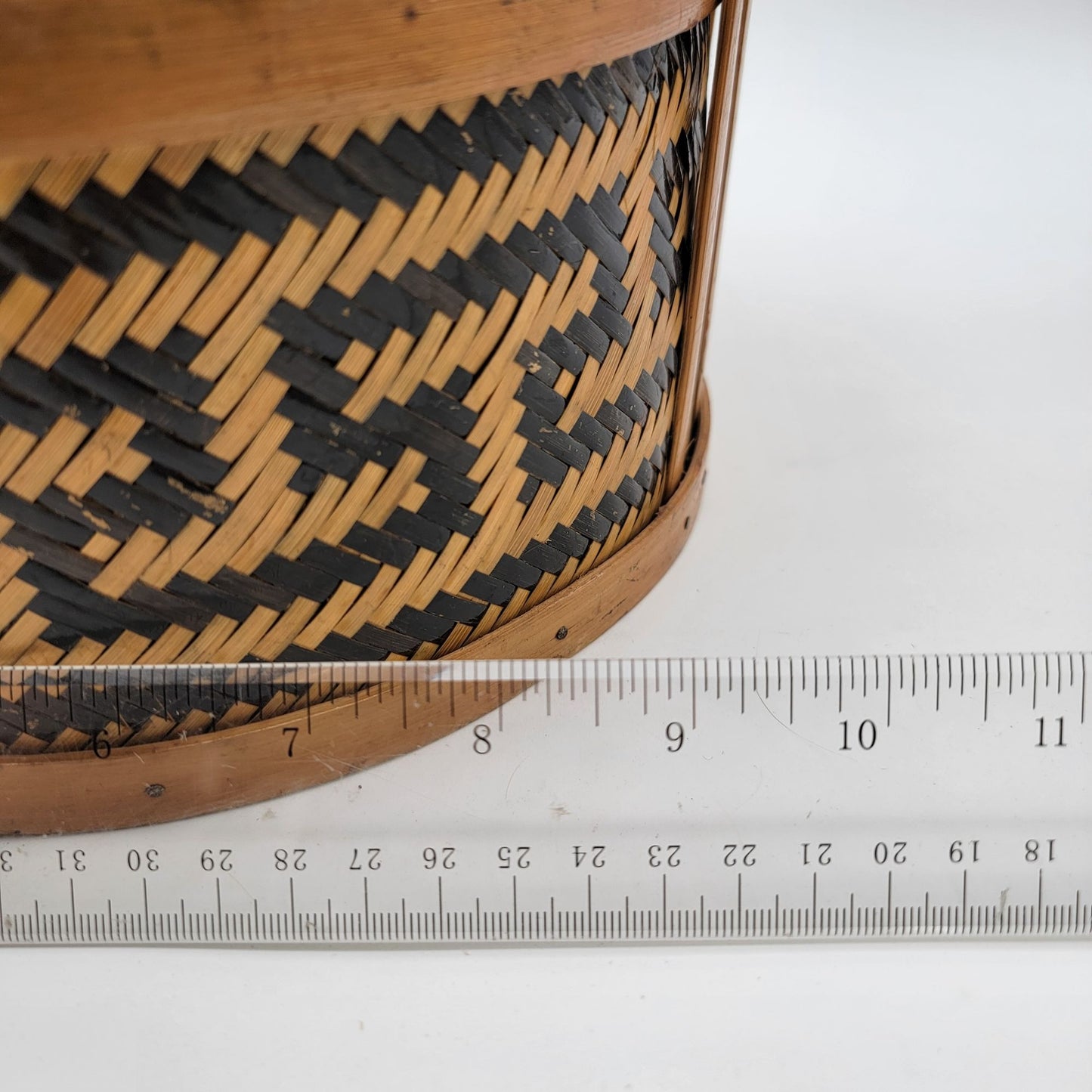 Vintage Chinese Woven Bamboo Wedding Basket