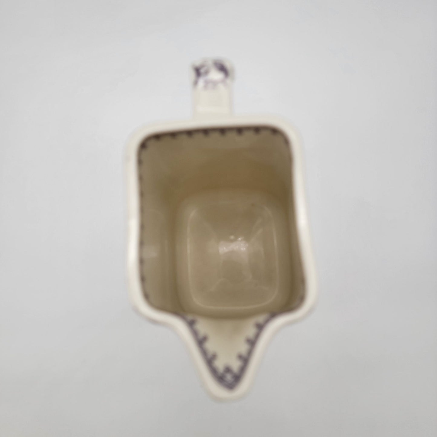 Vintage Twos Company Purple Cherry Blossom Transferware Pitcher