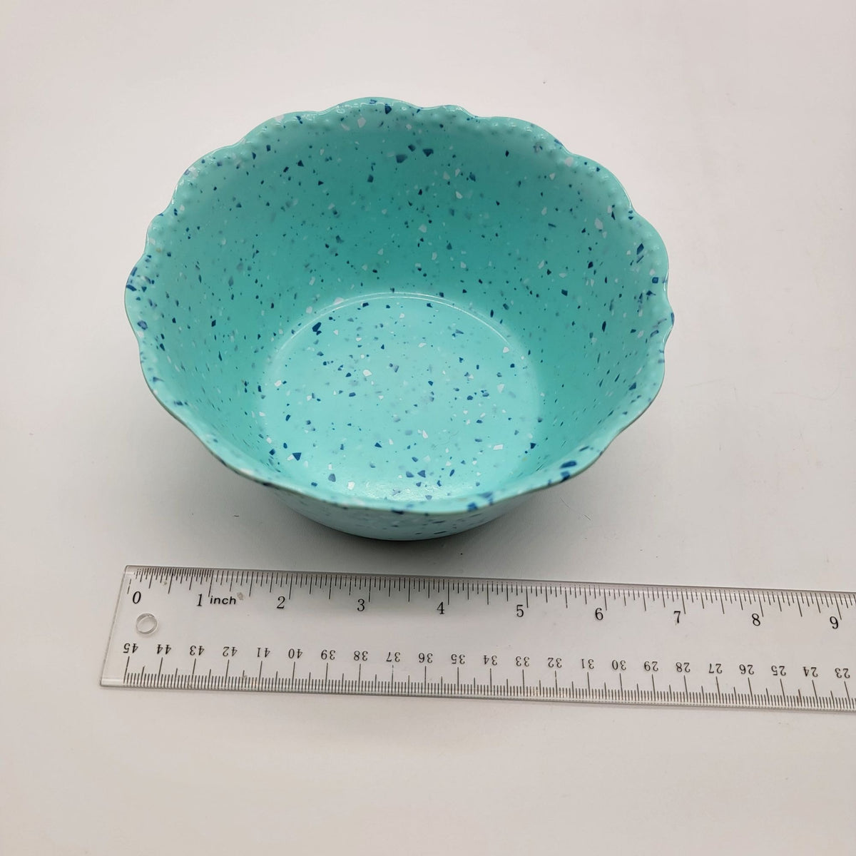 Pioneer Woman Juliette Melamine Bowls Set Of 2 Teal Blue Speckled