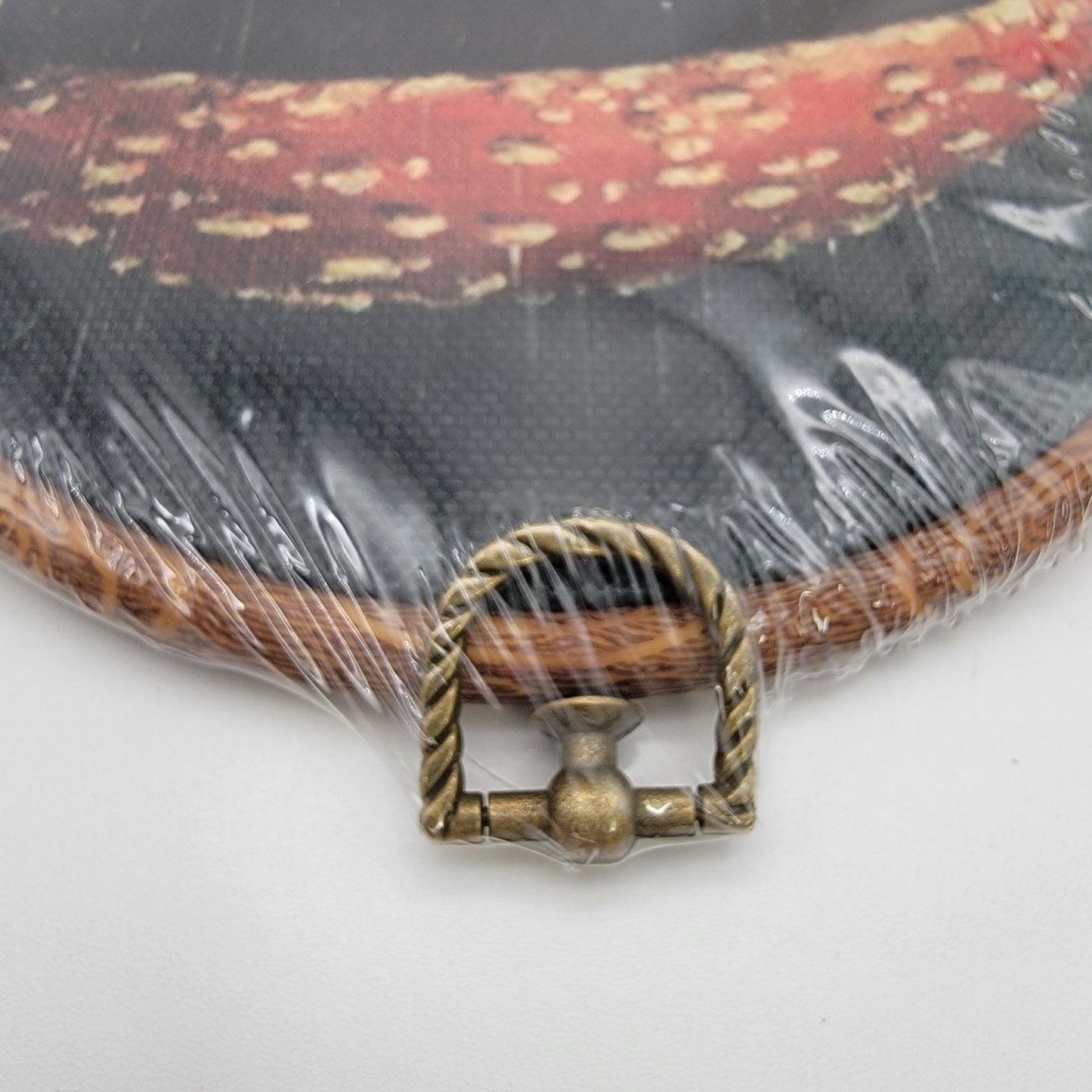 Owl & Mushroom Fabric Art Framed - NEW