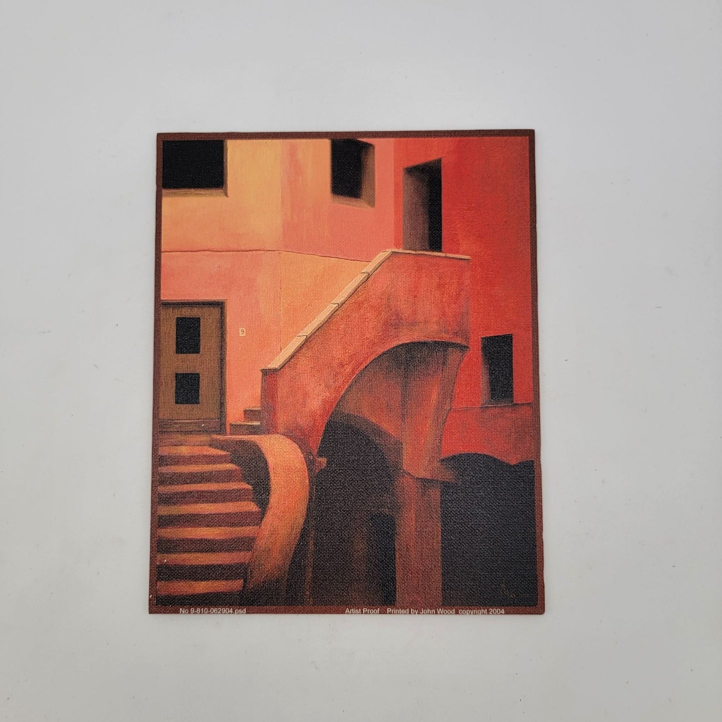 "No. 9" Artist Proof Giclee On Canvas By John A. Wood Signed & Dated 2004