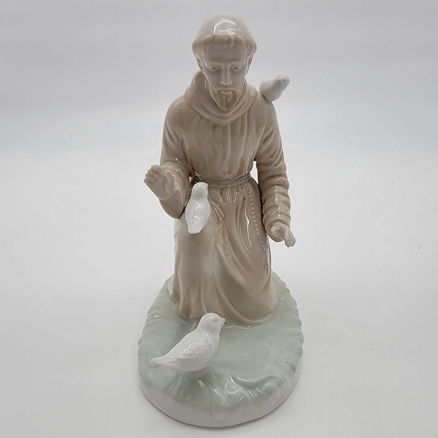 1981 Roman Japan Porcelain Saint Francis Of Assisi Figurine