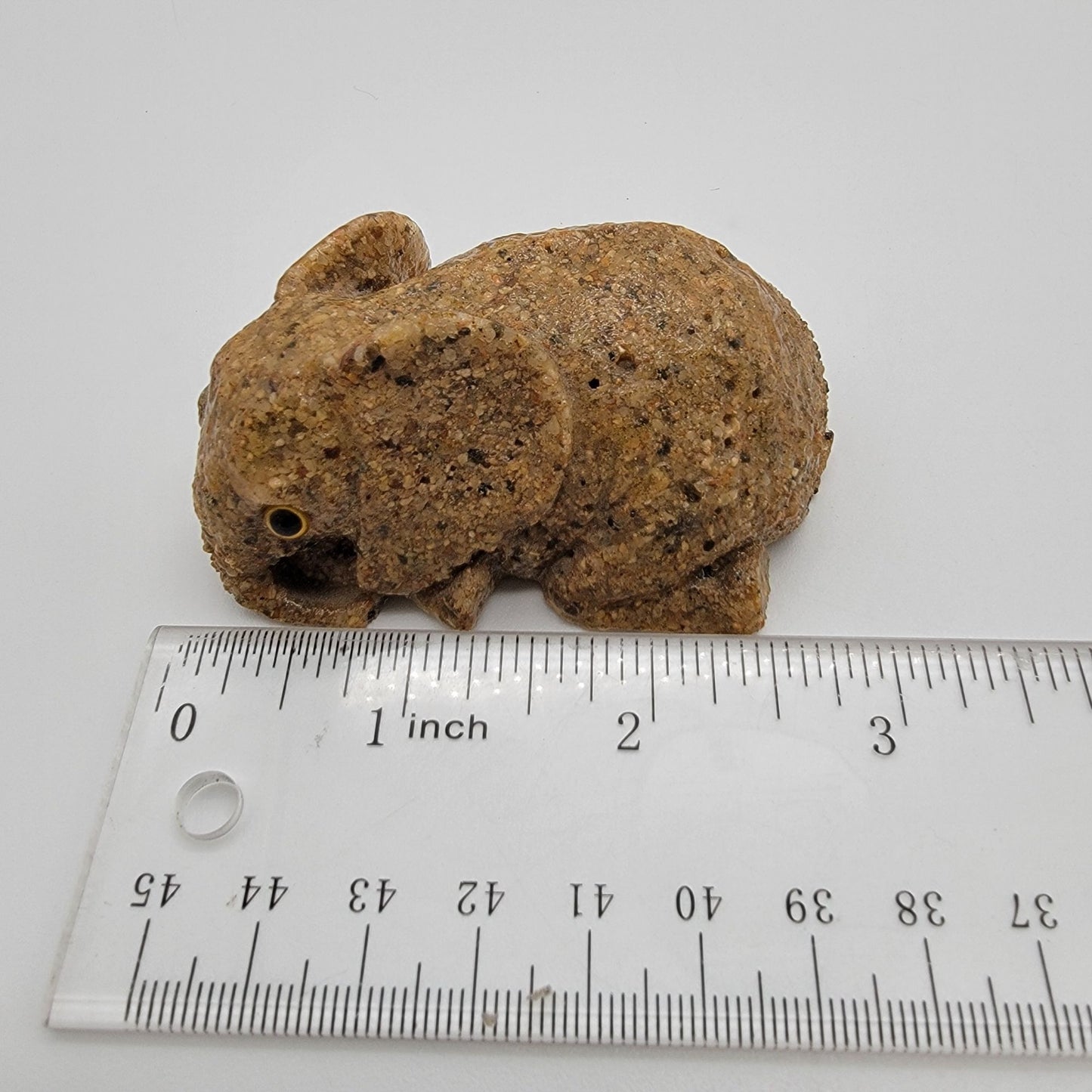 Composite Stone Pebble Elephant Figurine