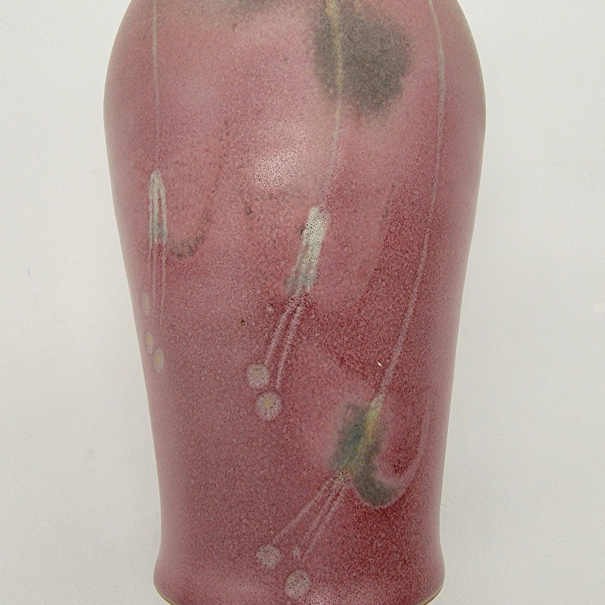 Jill Kealley L'Unique Australian Pottery Vase Pink & Green Glaze
