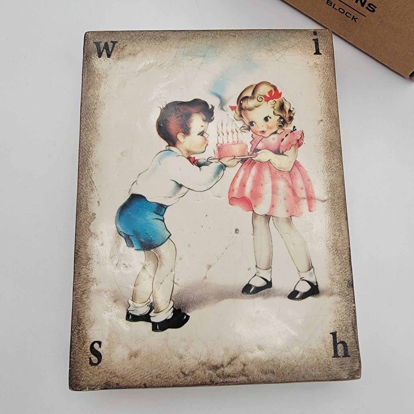 Retired Sid Dickens Memory Block SB04 Wish