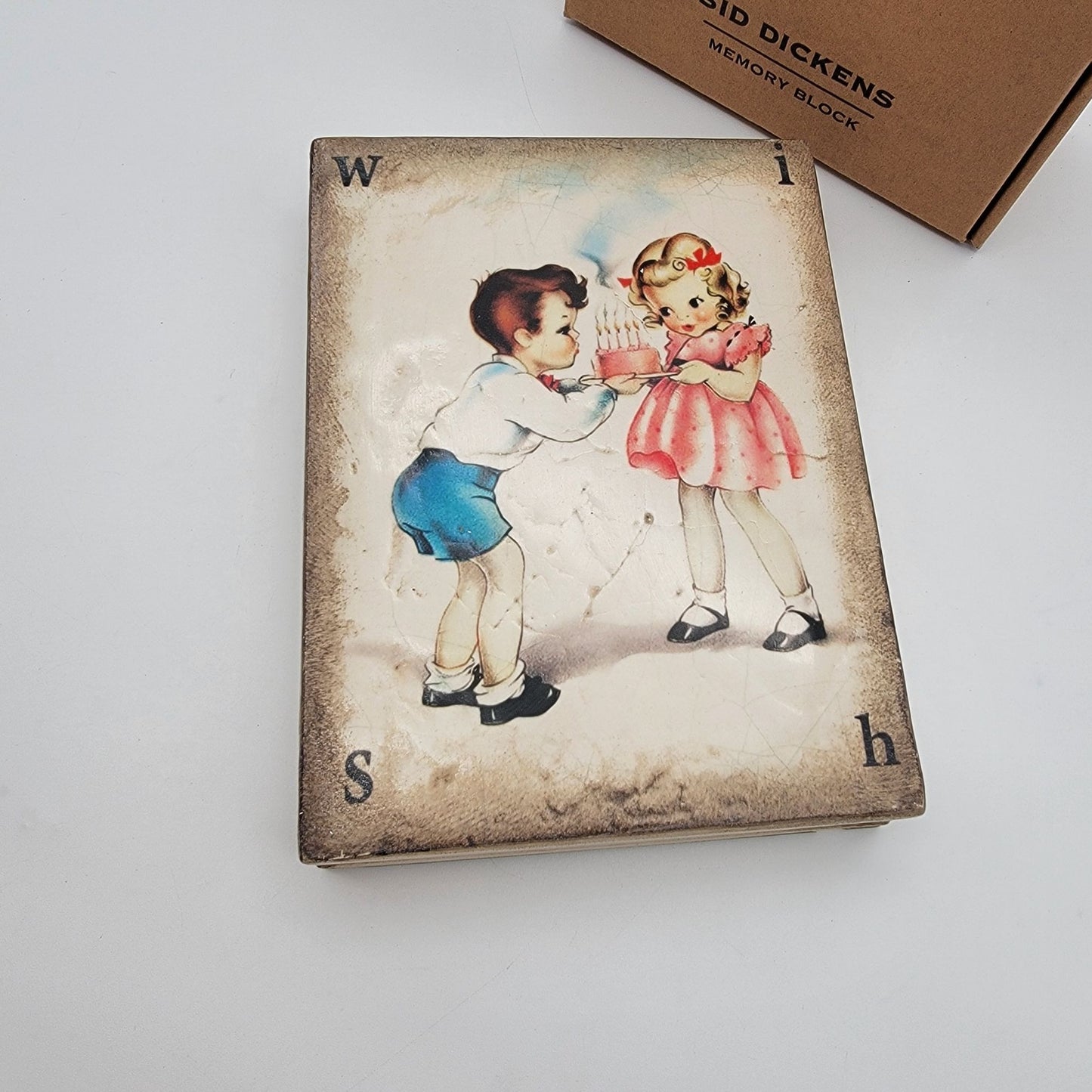 Retired Sid Dickens Memory Block SB04 Wish
