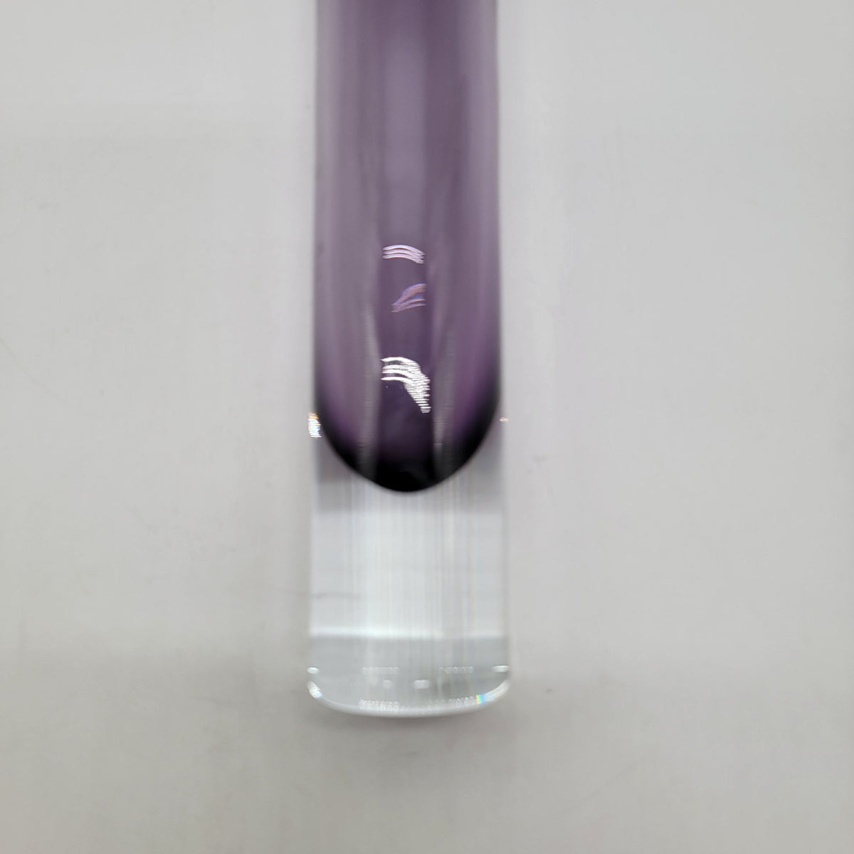 Vintage Krosno Amethyst Purple Art Glass Bud Vase