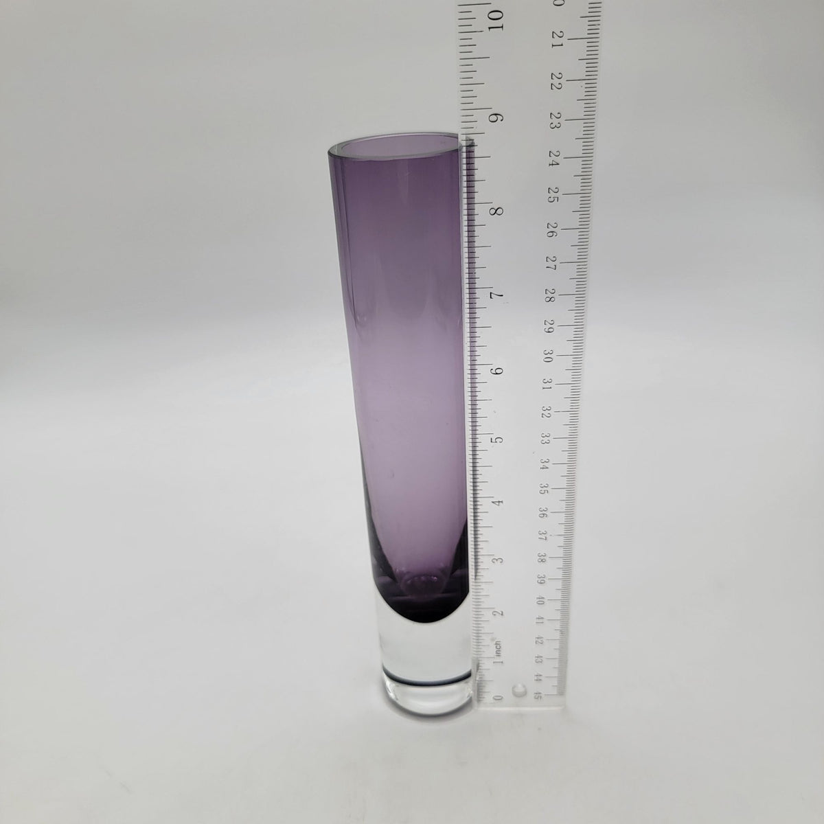 Vintage Krosno Amethyst Purple Art Glass Bud Vase