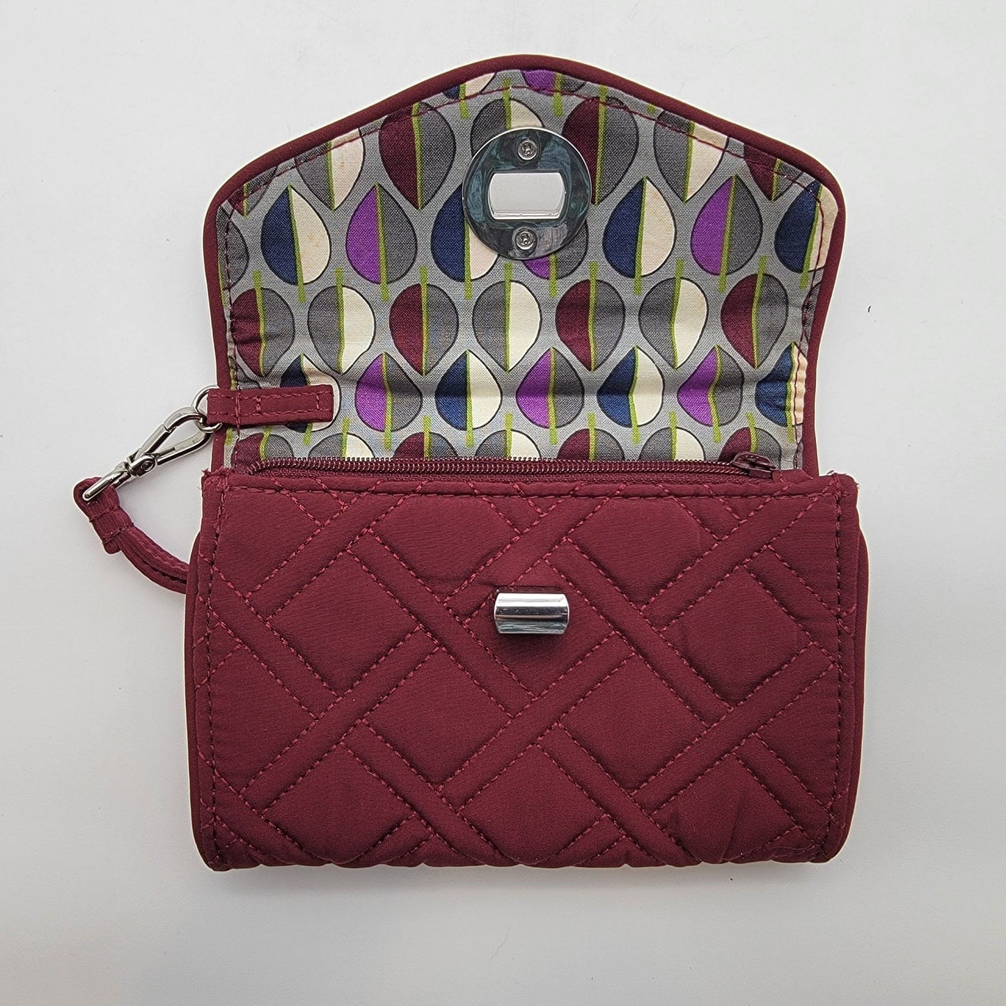 Vera Bradley "Your Turn" Smartphone Wristlet in Raisin Purple Microfiber