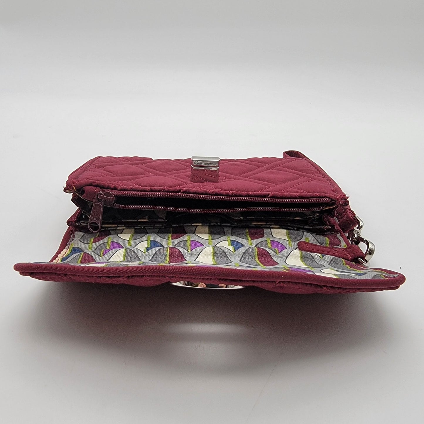 Vera Bradley "Your Turn" Smartphone Wristlet in Raisin Purple Microfiber